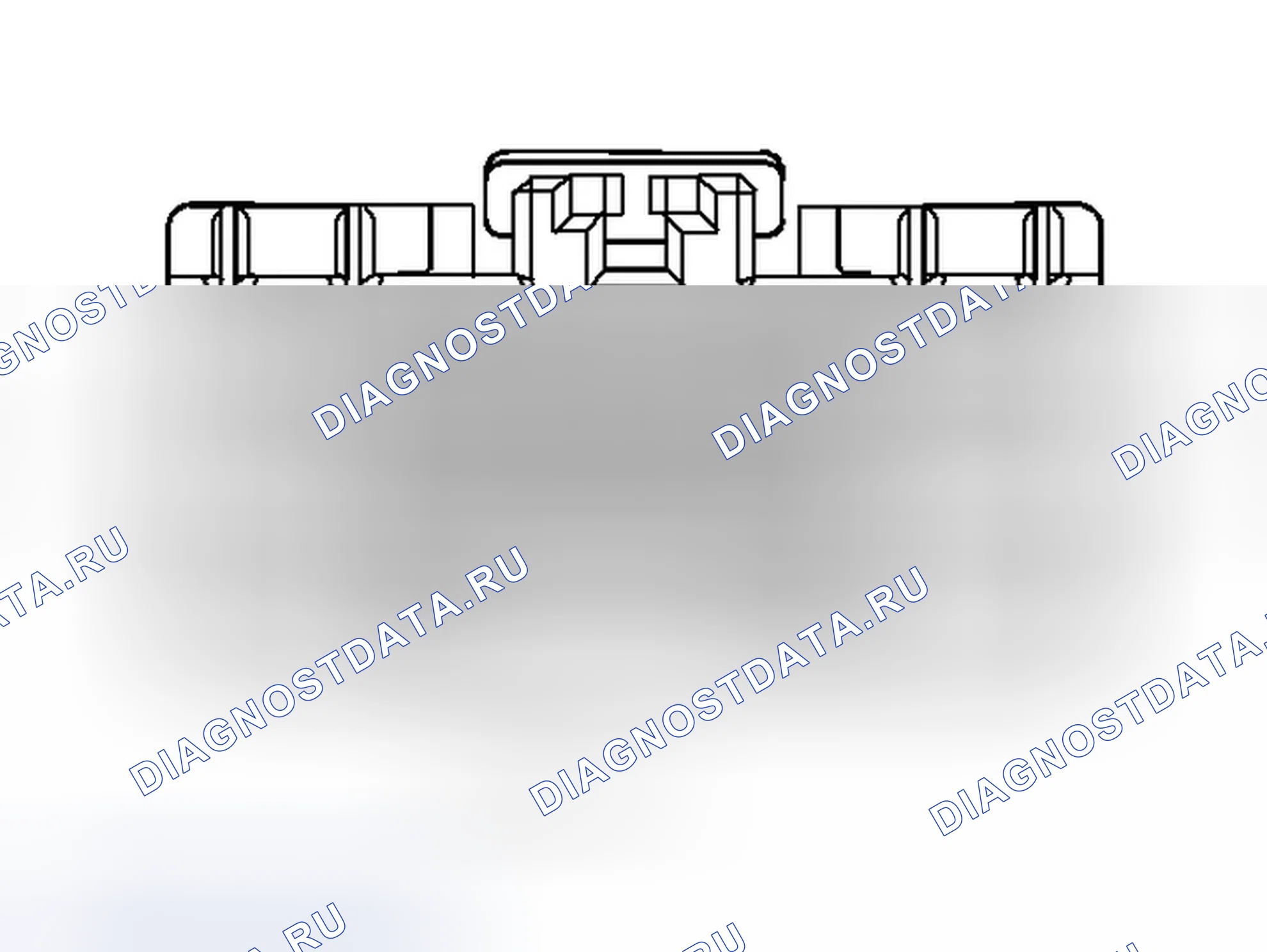 Рис. 22: Вид с торца разъема приборной панели (C3). Dodge Dakota III