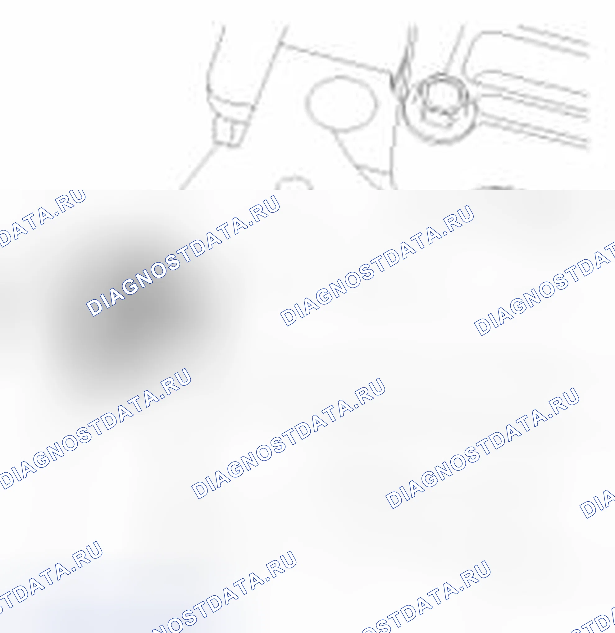 Рис. 447: Расположение метки отверстия коленчатого вала. Geely SC7 I