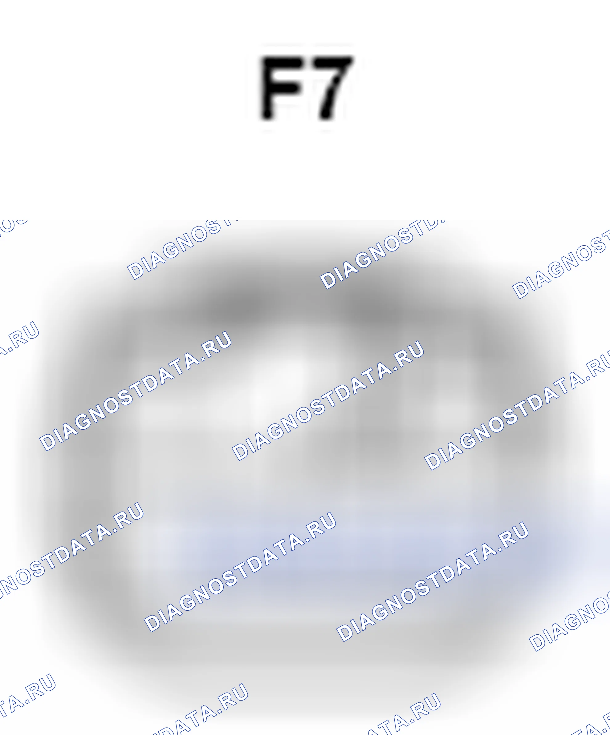 Рис. 1230: Вид с торца разъема радиоприемника в сборе (F7). Toyota Camry XV40