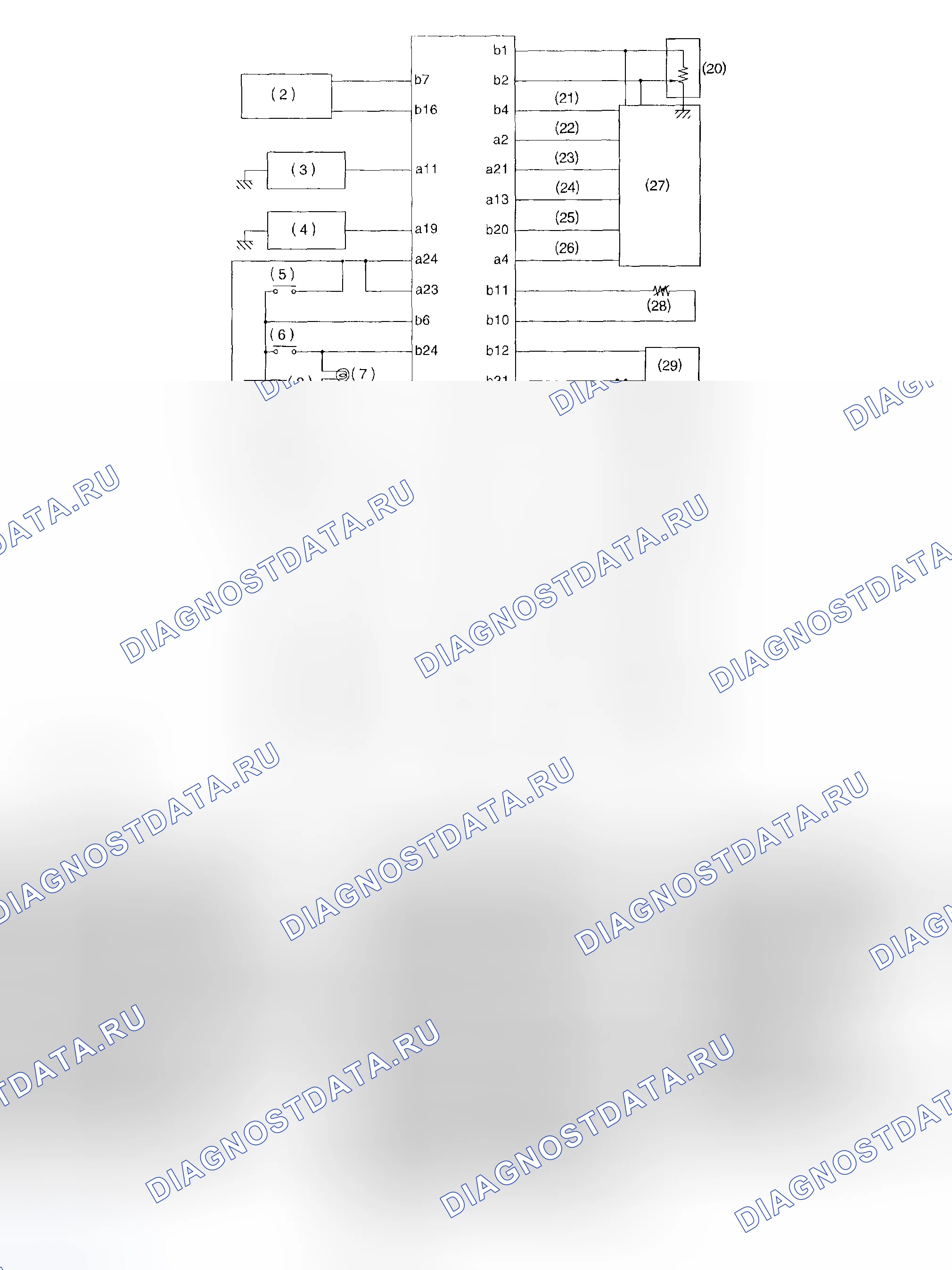 Рис. 679: Принципиальная схема. Subaru Impreza GD/GC/GG