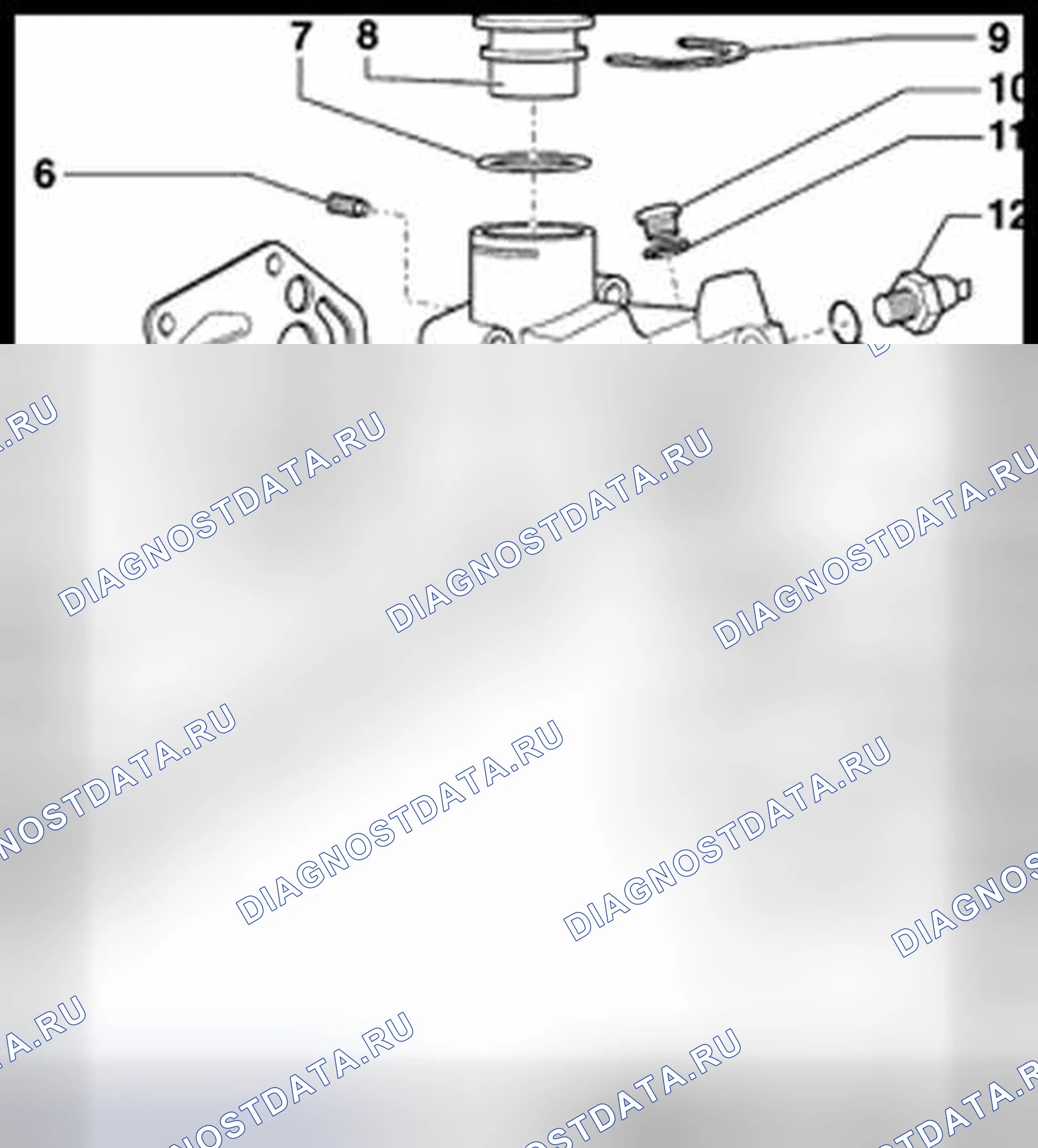 Рис. 24: Корпус масляного фильтра, разборка и сборка. Volkswagen Golf Mk4
