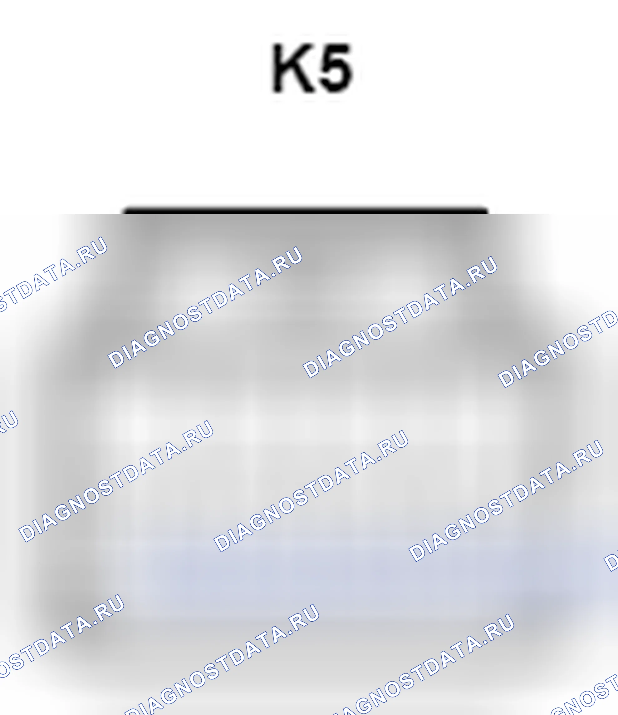Рис. 1268: Вид с торца разъема дверного замка в сборе (задний левый) (K5). Toyota Camry XV40