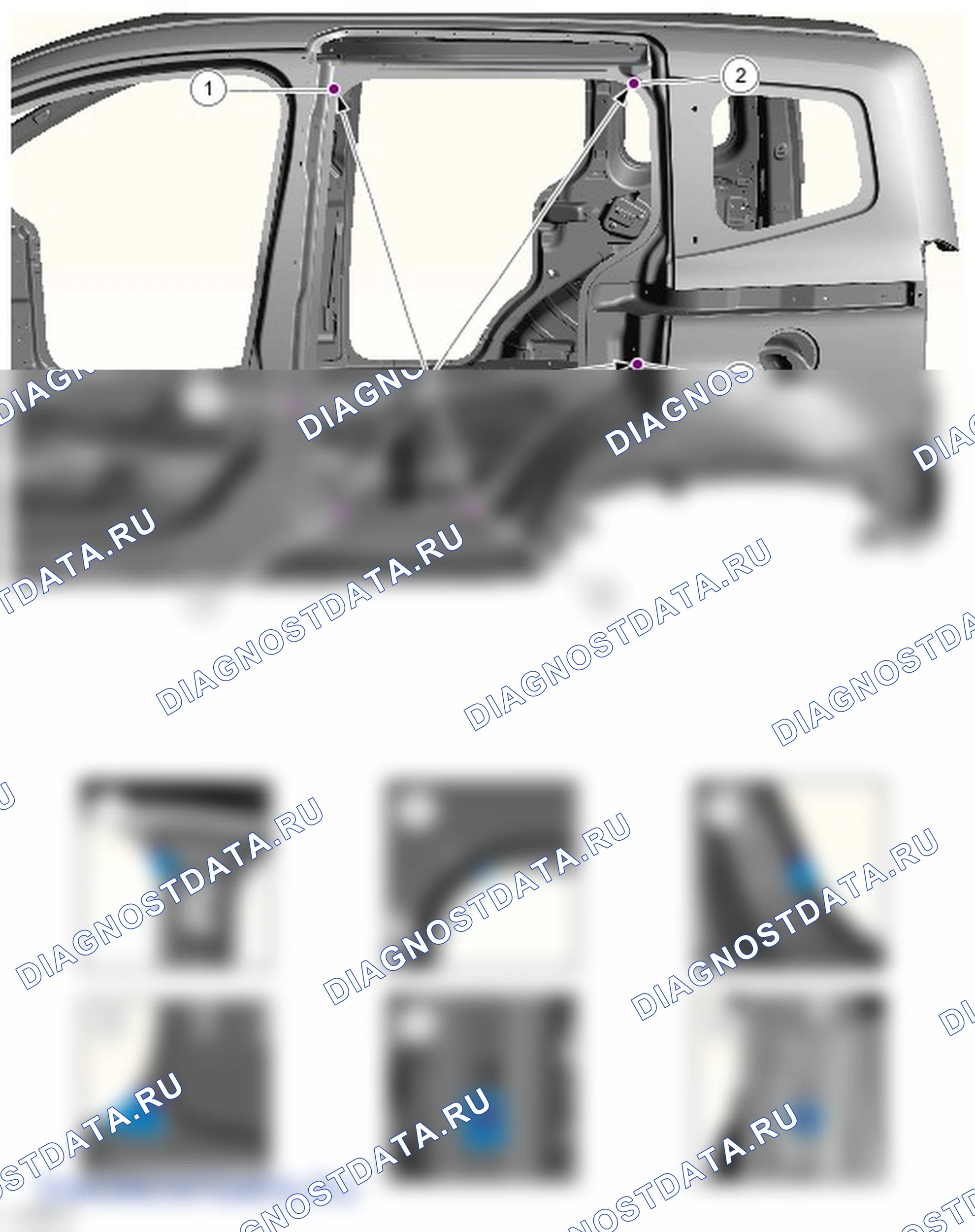 Как проверить зазоры кузова. Ford Tourneo Courier I