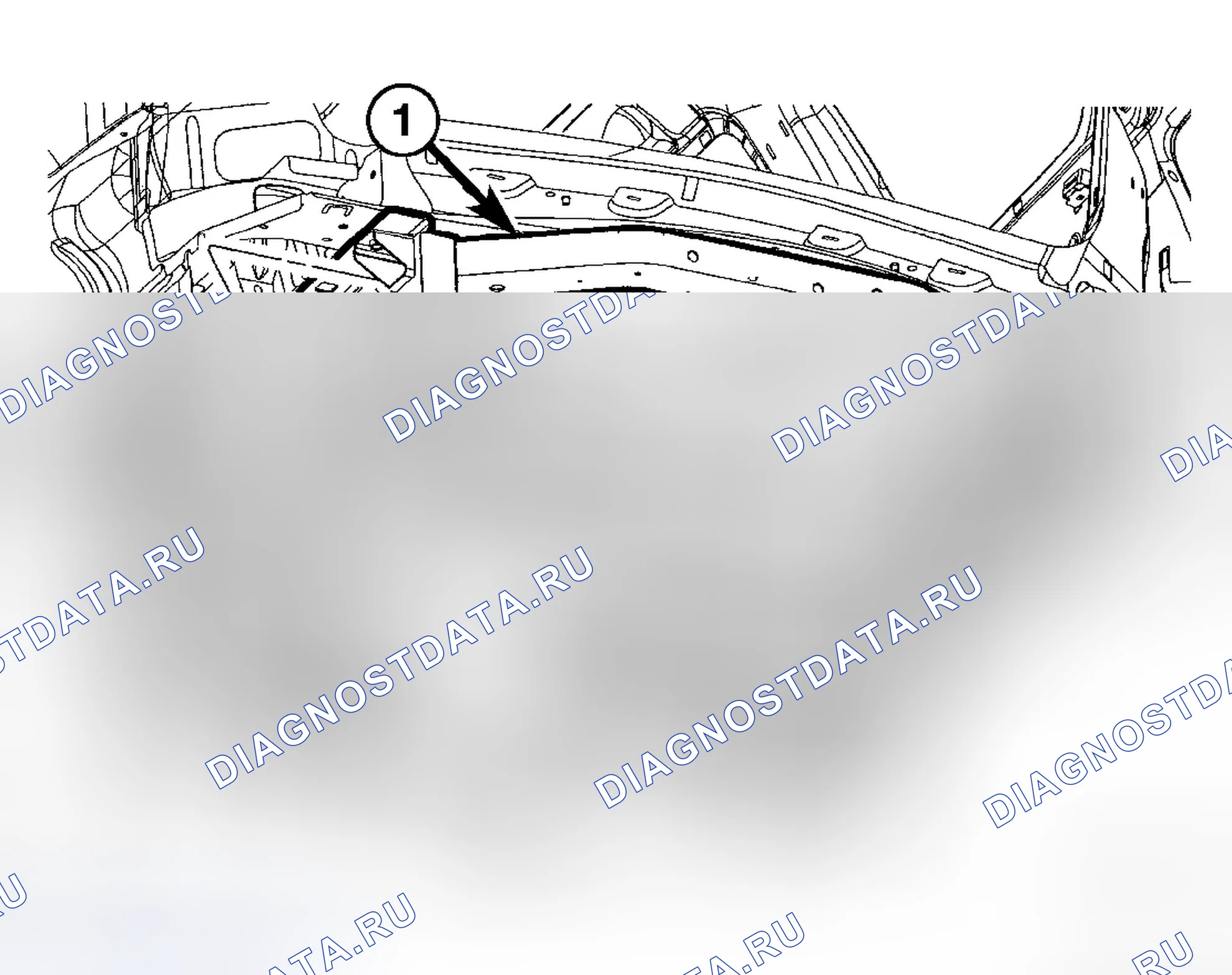 Рис. 16: ПРОУШИНА ЗАДНЕЙ БУКСИРОВКИ. Jeep Grand Cherokee WK