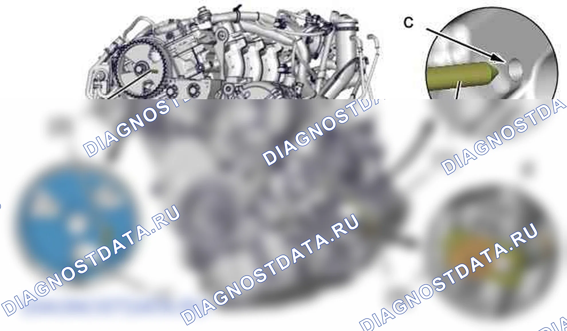 Снятие - Установка: ремень ГРМ — b1em06td. Citroen C5 II