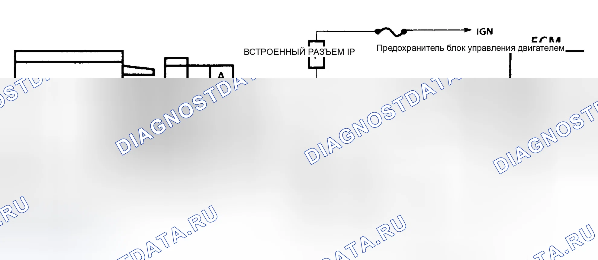 Рис. 121: Код 43 Схема (3.1L) Электронный искровой контроль. GMC Forward Control P3500 
