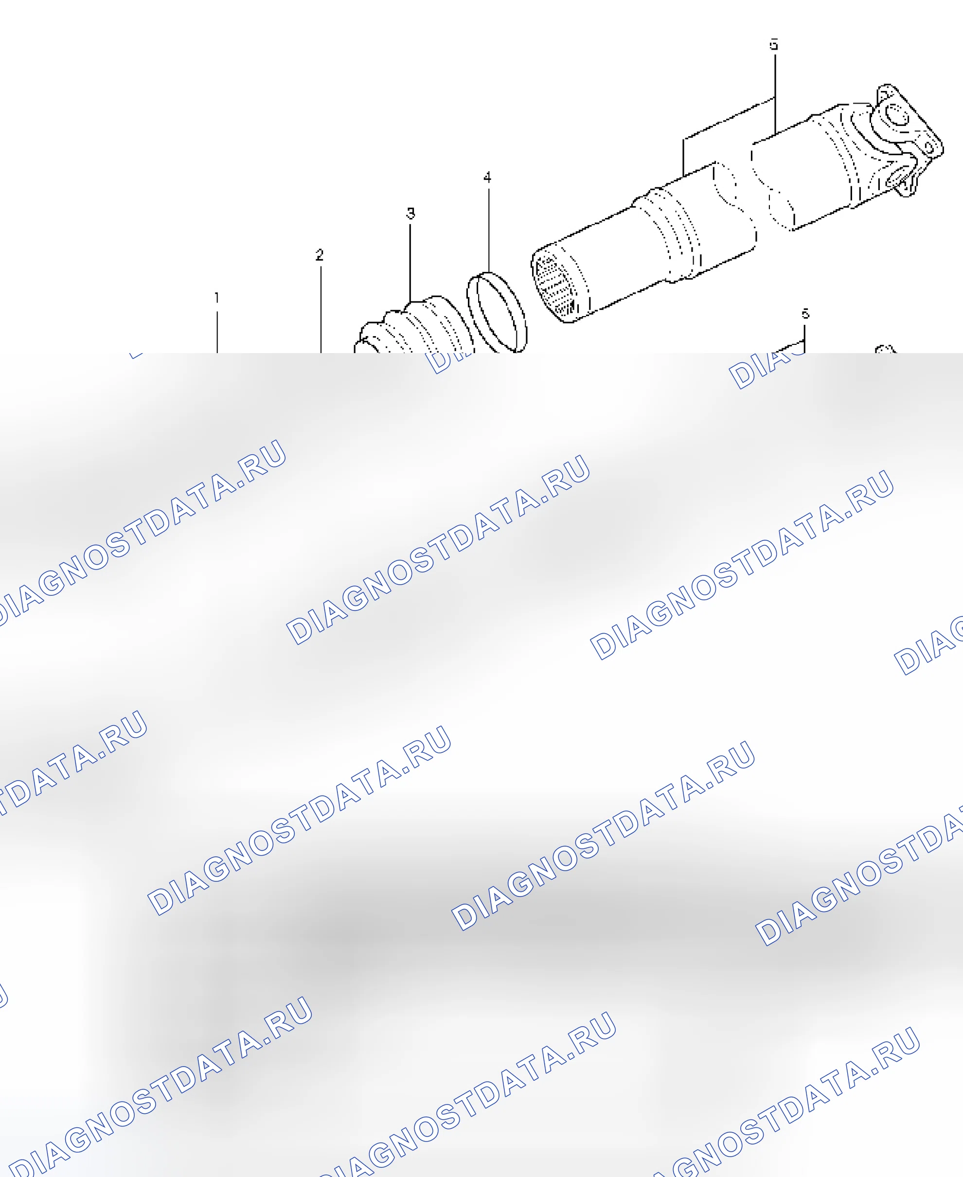 Рис. 176: Разборка скользящего соединения. Isuzu Axiom I
