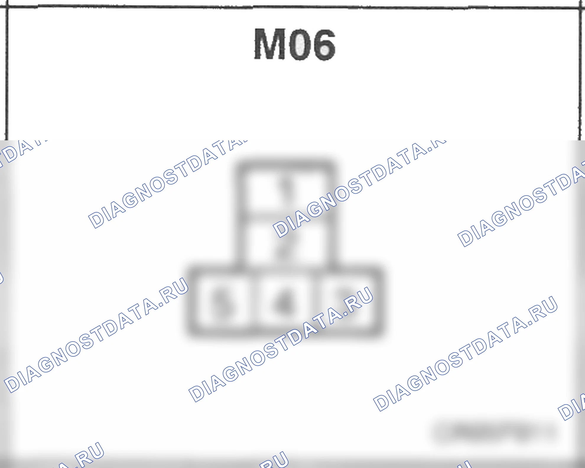 Распиновка разъёма M06 — основного жгута. Hyundai Atos MX