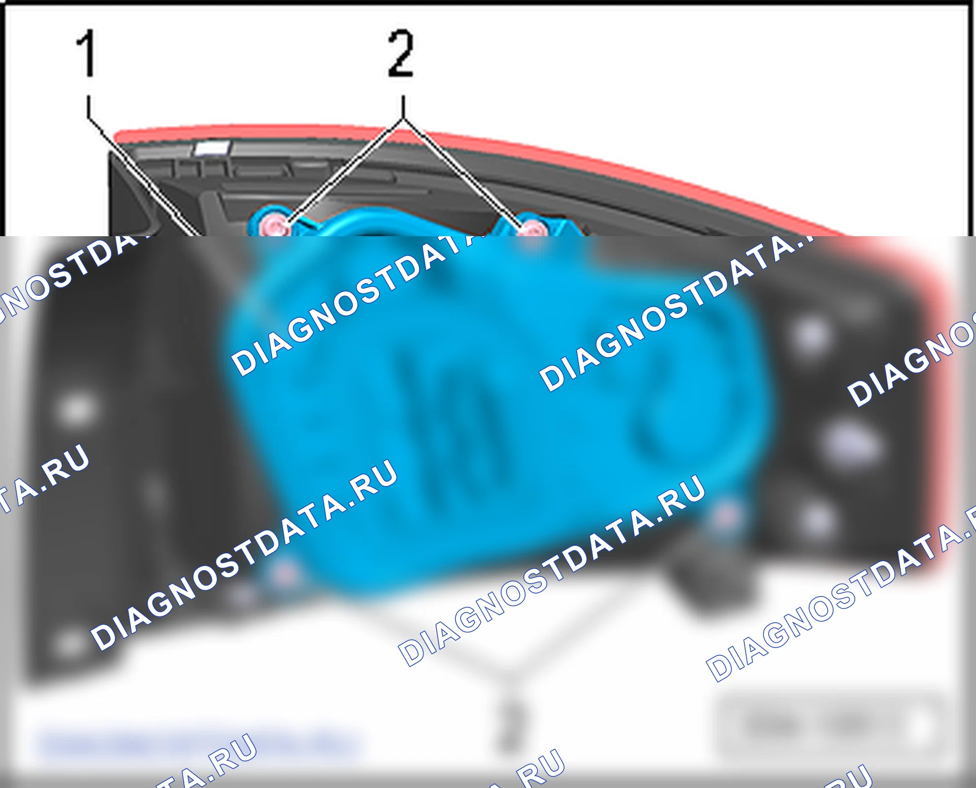 Задний фонарь. SEAT Toledo Iv