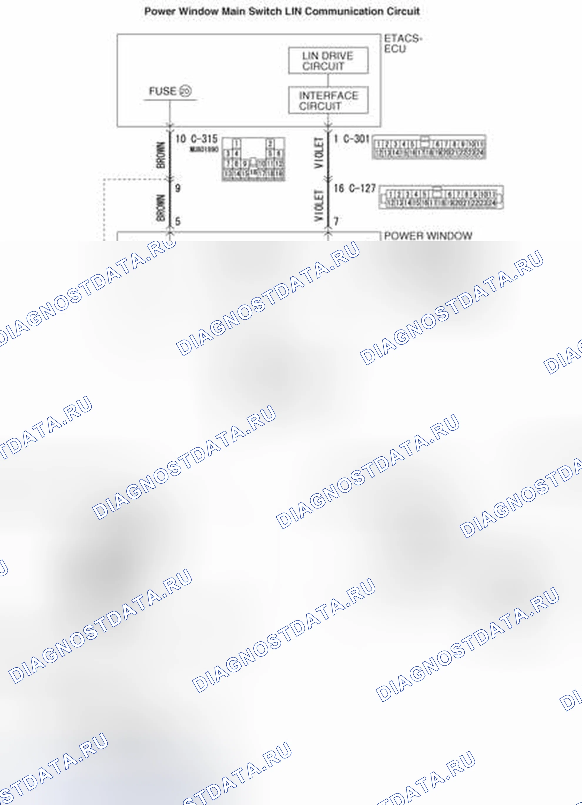 Рис. 395: Таймаут LIN расшифровка кода ошибки U0215: P / W Sw (DR). Honda e:NP1 I