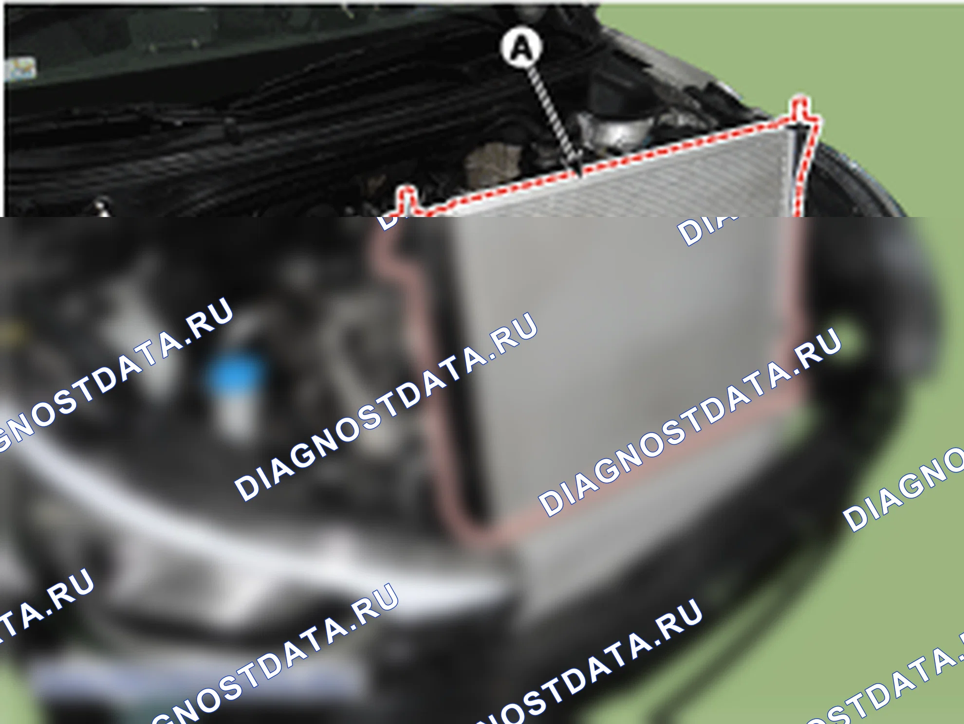 Снятие радиатора. Hyundai i20 GB