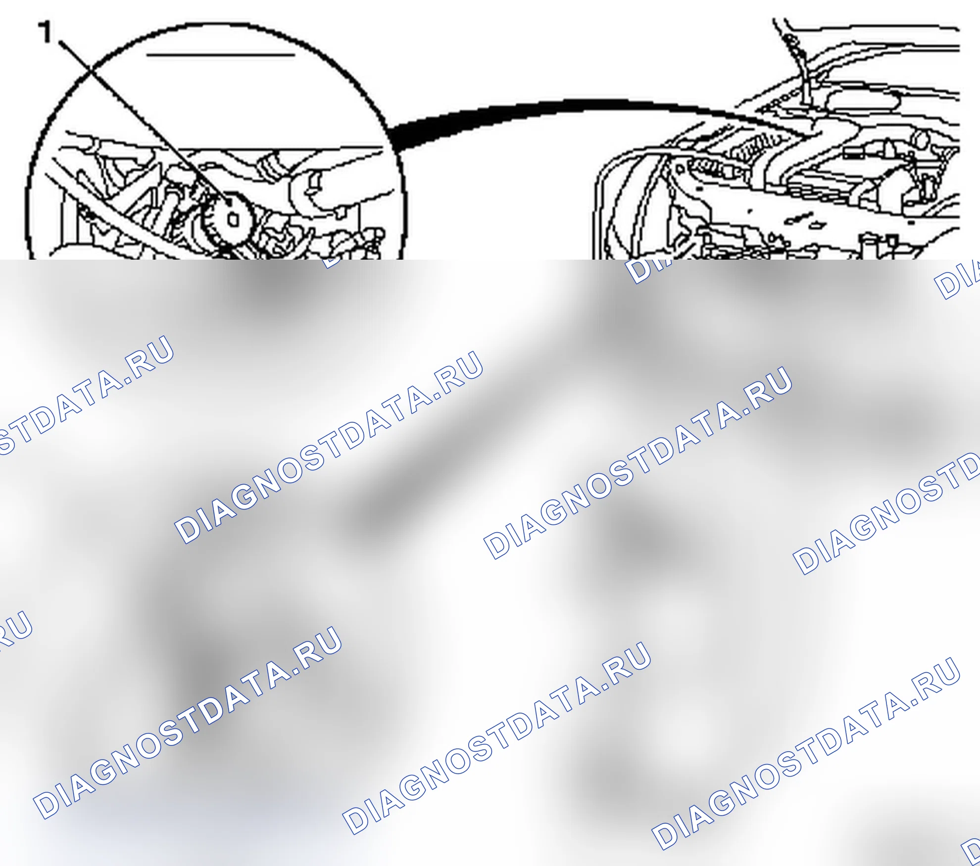 Расположение сервисных штуцеров. Opel Astra H