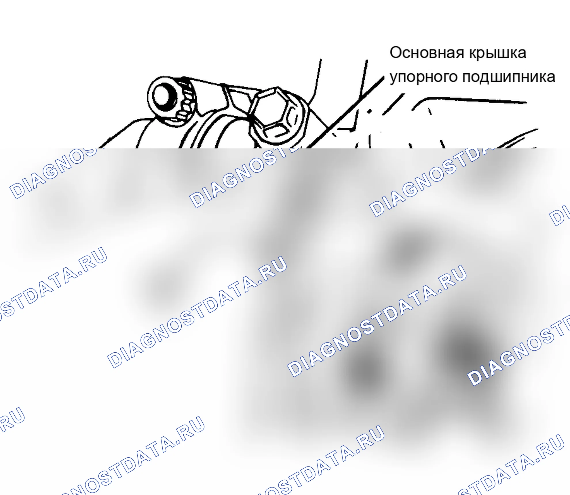 Рис. 24: Проверка люфта конца коленчатого вала. Acura Integra I