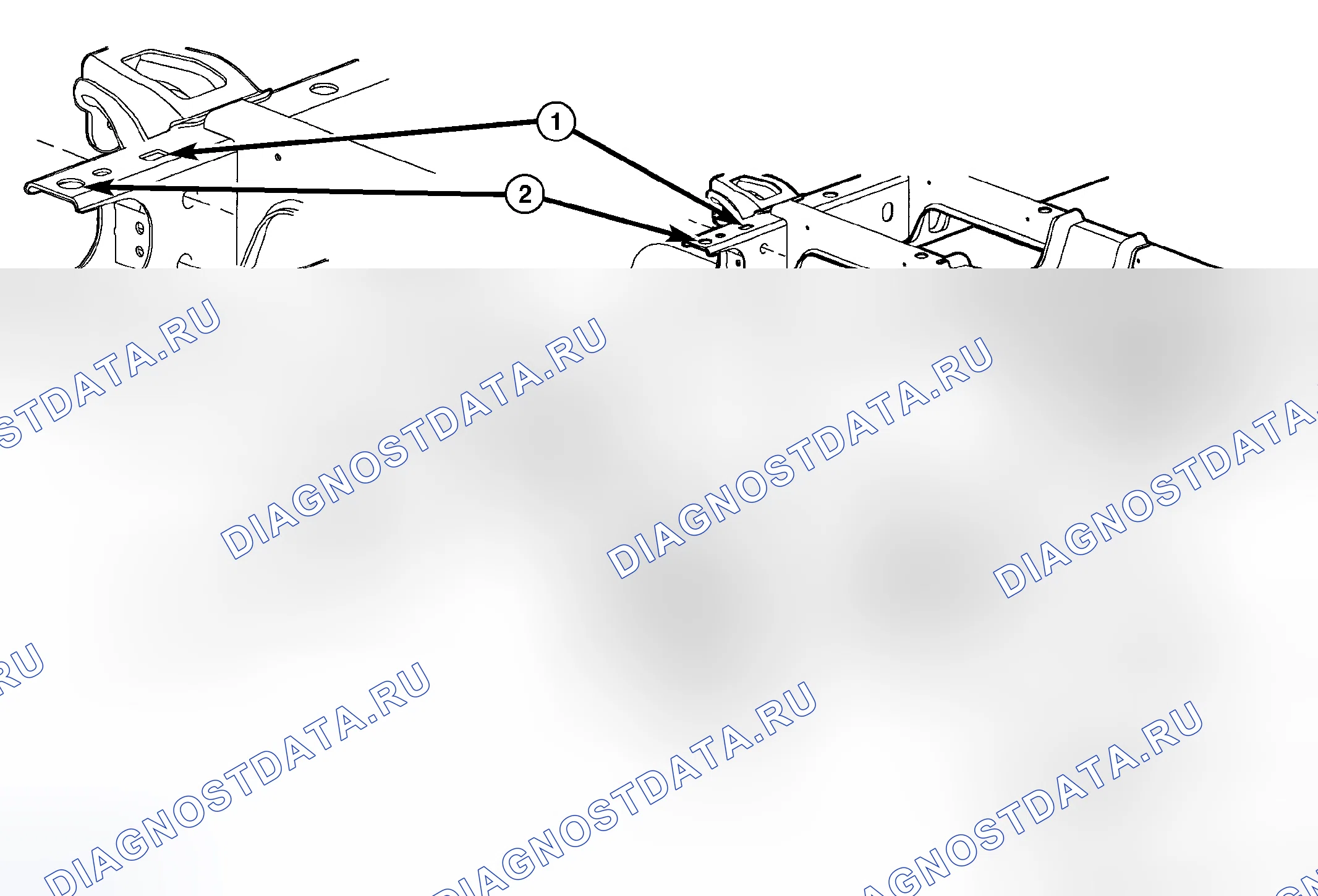 Рис. 36: СЦЕПКА ПРИЦЕПА. Dodge Cab & Chassis R3500 HD transition