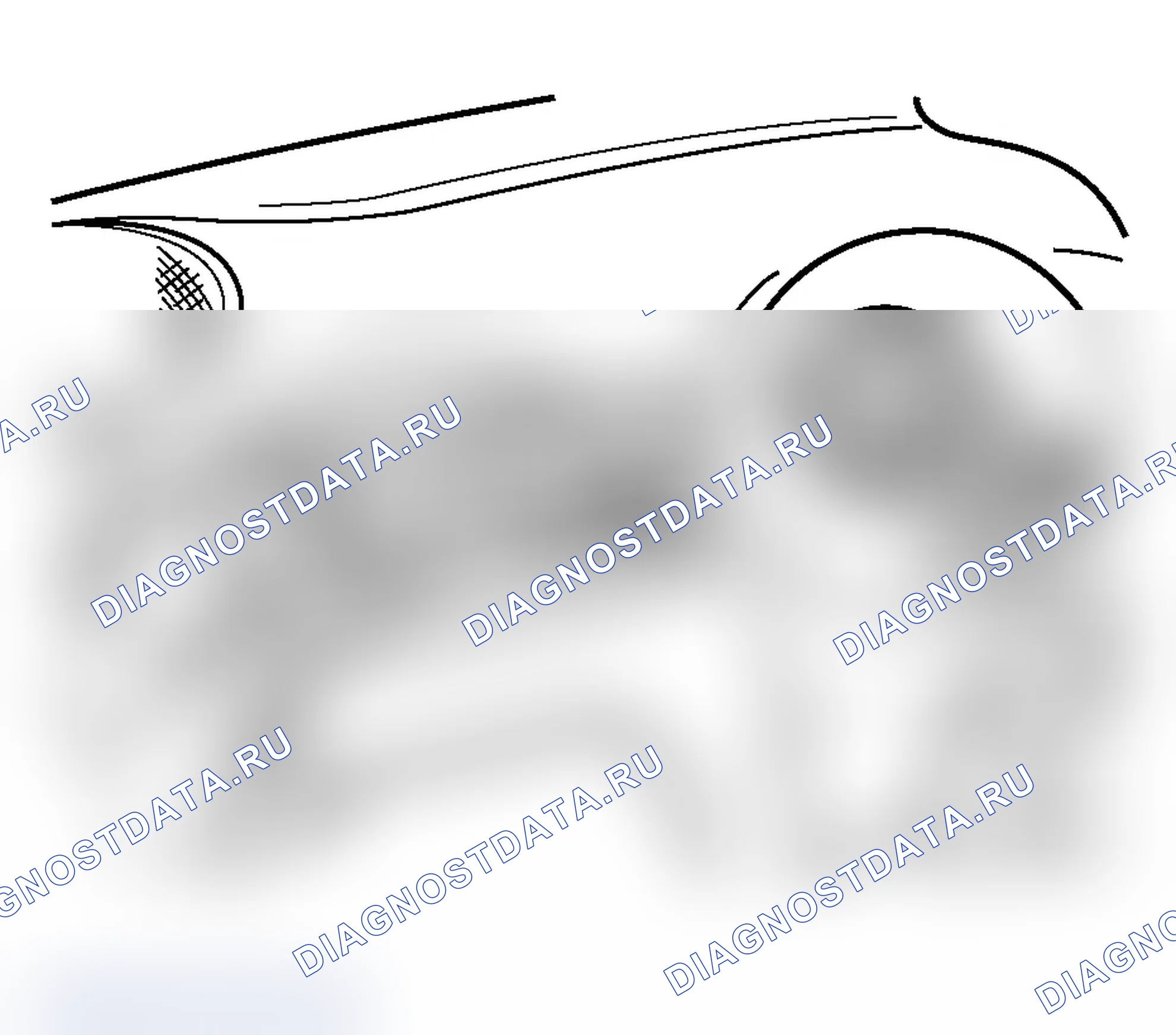 Рис. 42: Точка массы HBA (точка массы 4). Porsche Boxster S 986