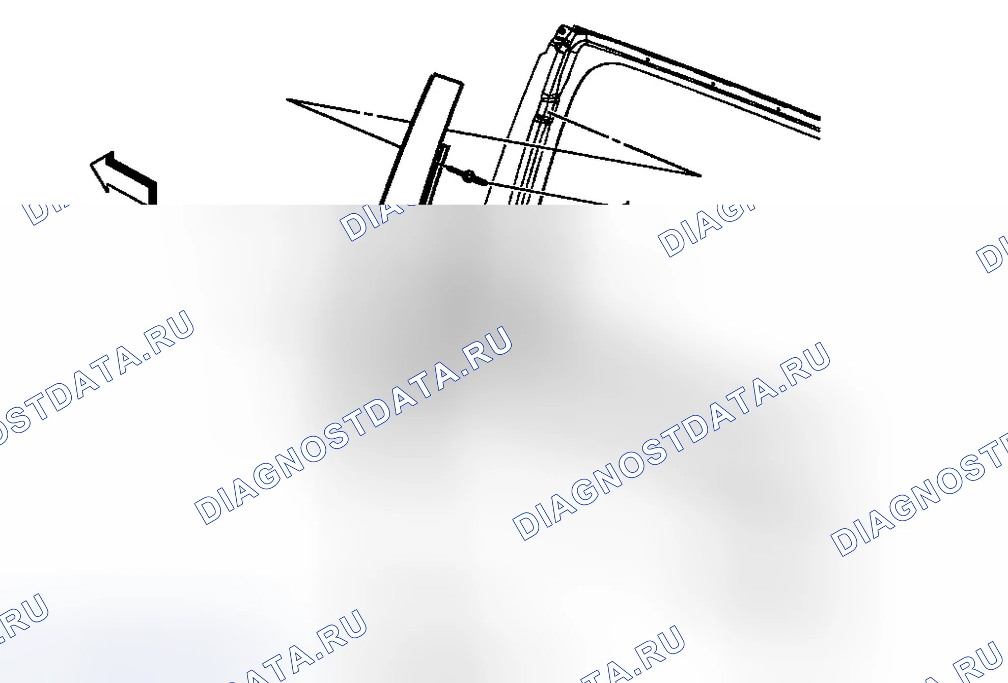 Рис. 5: Замена аппликации рамы задней двери (OUTLOOK / Enclave). Chevrolet Traverse I