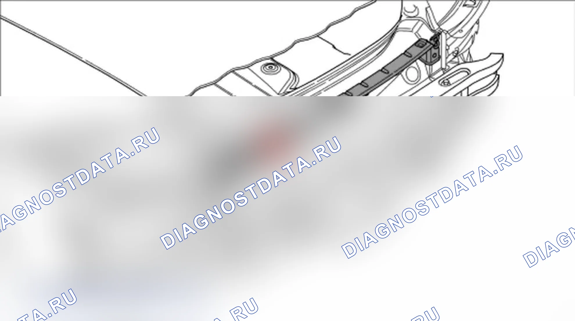 Рис. 722: Удаление задней удерживающей планки. Porsche Boxster S 987