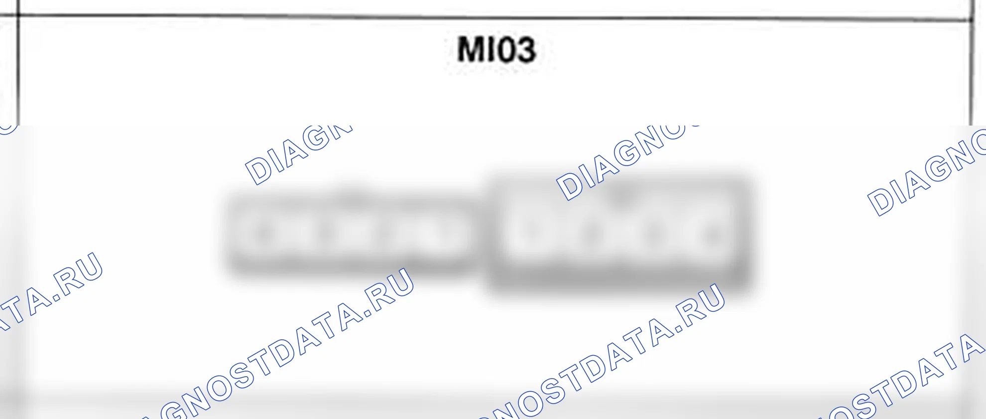 Распиновка разъёма MI03 — основного жгута. Hyundai Accent LC
