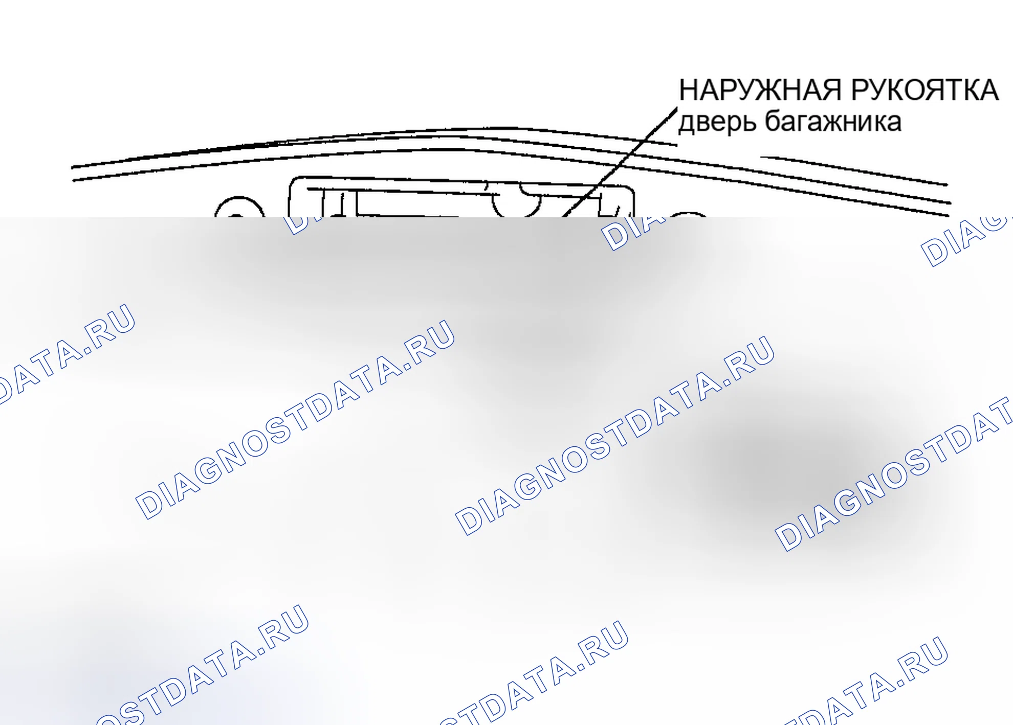 Рис. 60: СНЯТИЕ / УСТАНОВКА НАРУЖНОЙ РУКОЯТКИ дверь багажника. Honda CR-V III рестайлинг