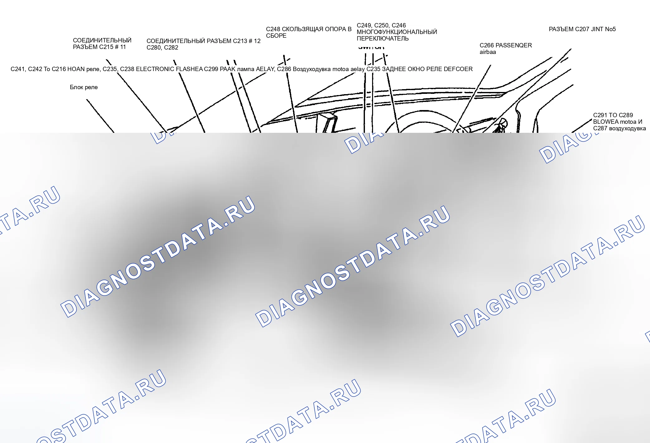 Рис. 11: РЕЛЕ ПРОТИВОТУМАННОЙ ФАРЫ. Ford Escort ZX2 