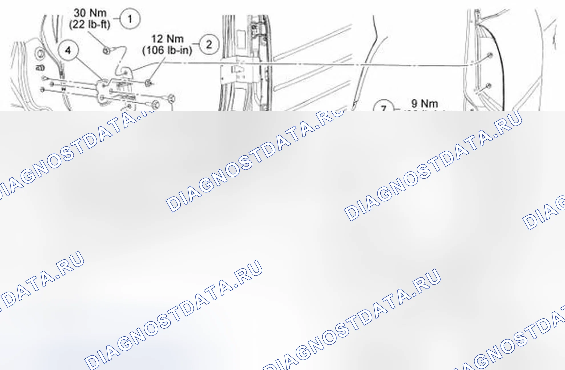 Рис. 65: Дверь. Ford Flex I