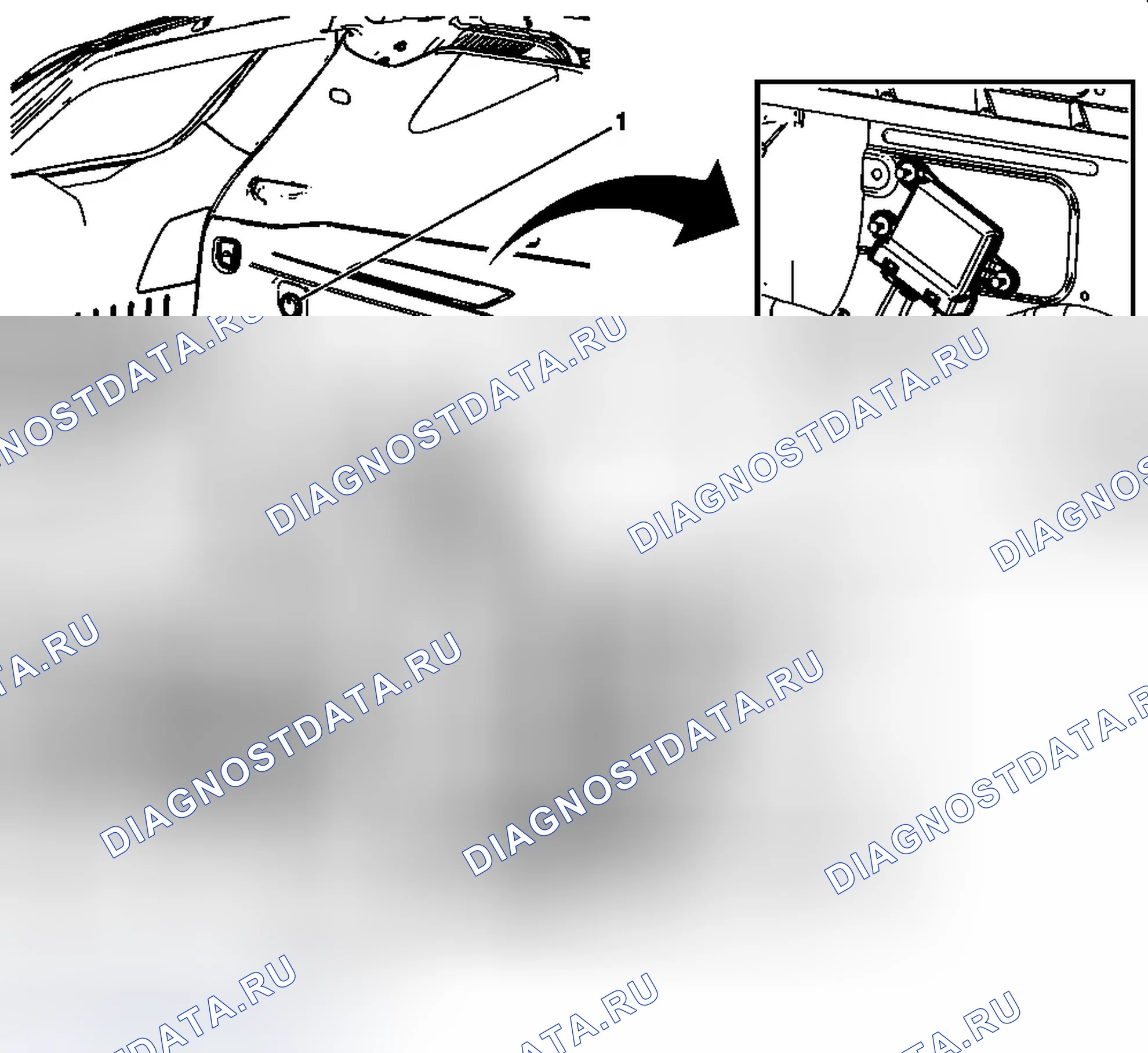 Рис. 39: Левая сторона компонентов багажного отделения. GMC Terrain I