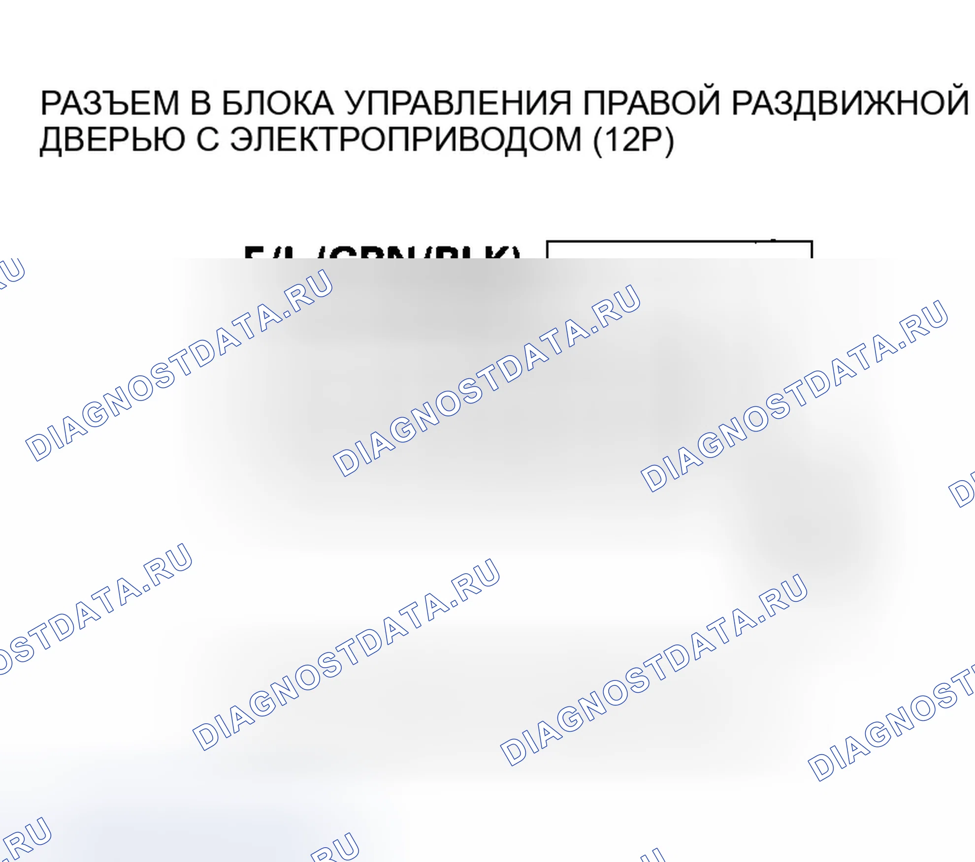Рис. 304: расшифровка кода ошибки B2086: Короткое замыкание цепи переключателя с полной защелкой правой раздвижной двери. Honda Odyssey III