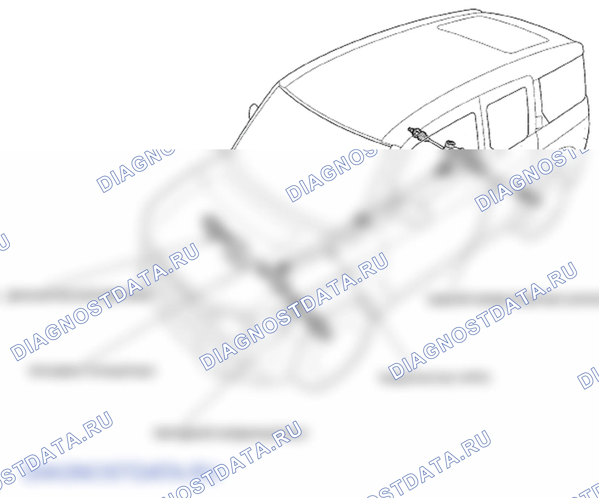 Рис. 2: Индекс расположения компонентов. Honda Element YH2 рестайлинг