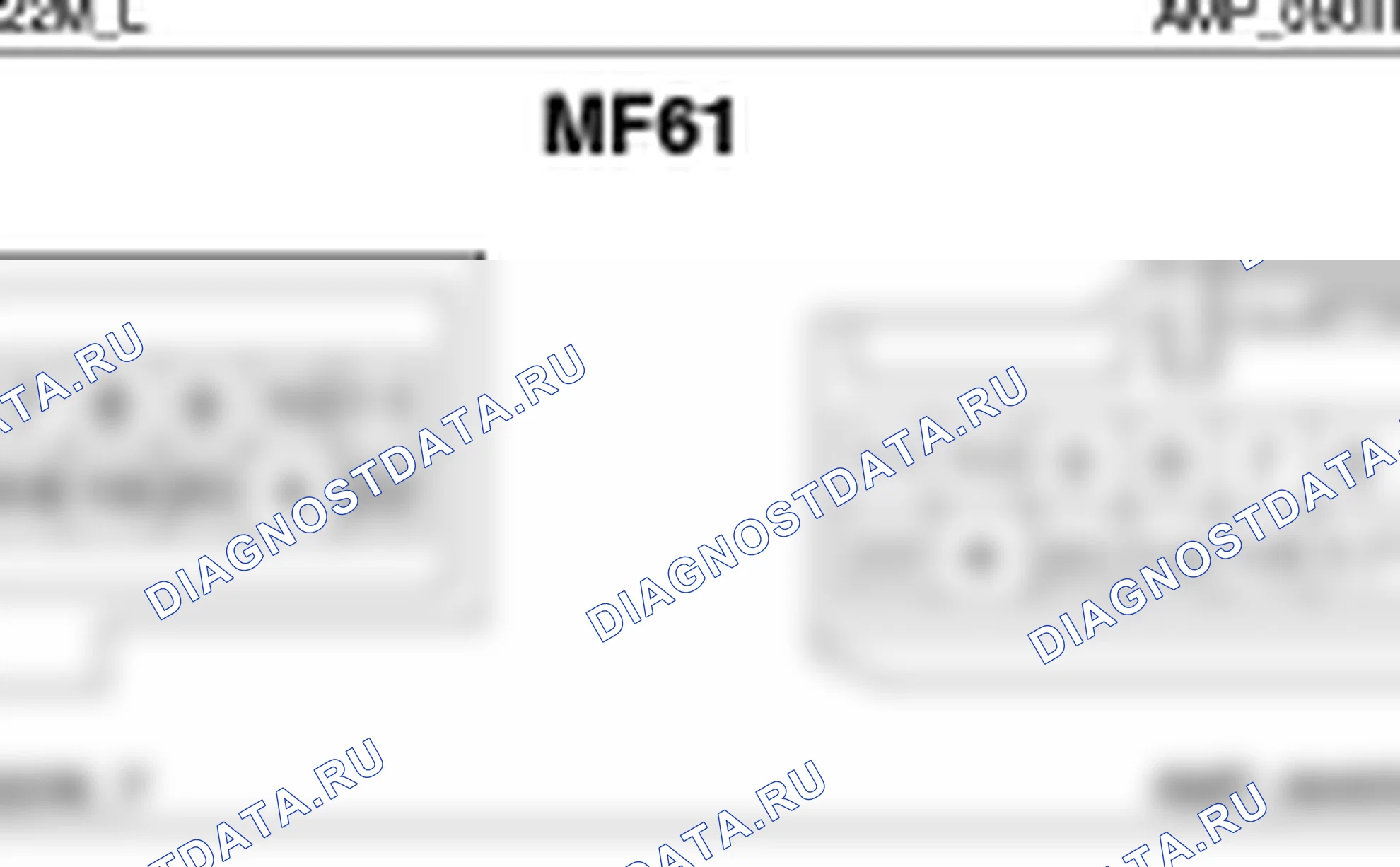 Распиновка разъёма MF61 — harness connectors. Hyundai Santa Fe CM