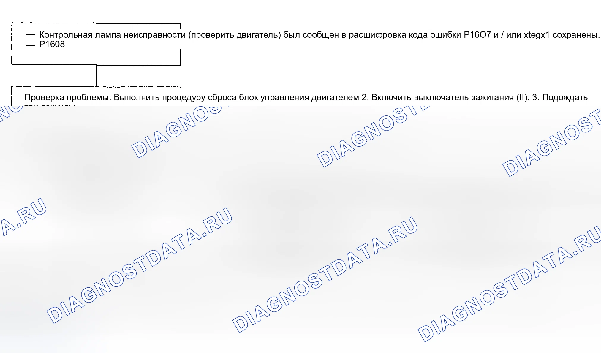 Рис. 98: расшифровка кода ошибки P1607 ИЛИ P1608: ВНУТРЕННЯЯ ЦЕПЬ блок управления двигателем " A " ИЛИ " B ". Acura NSX I