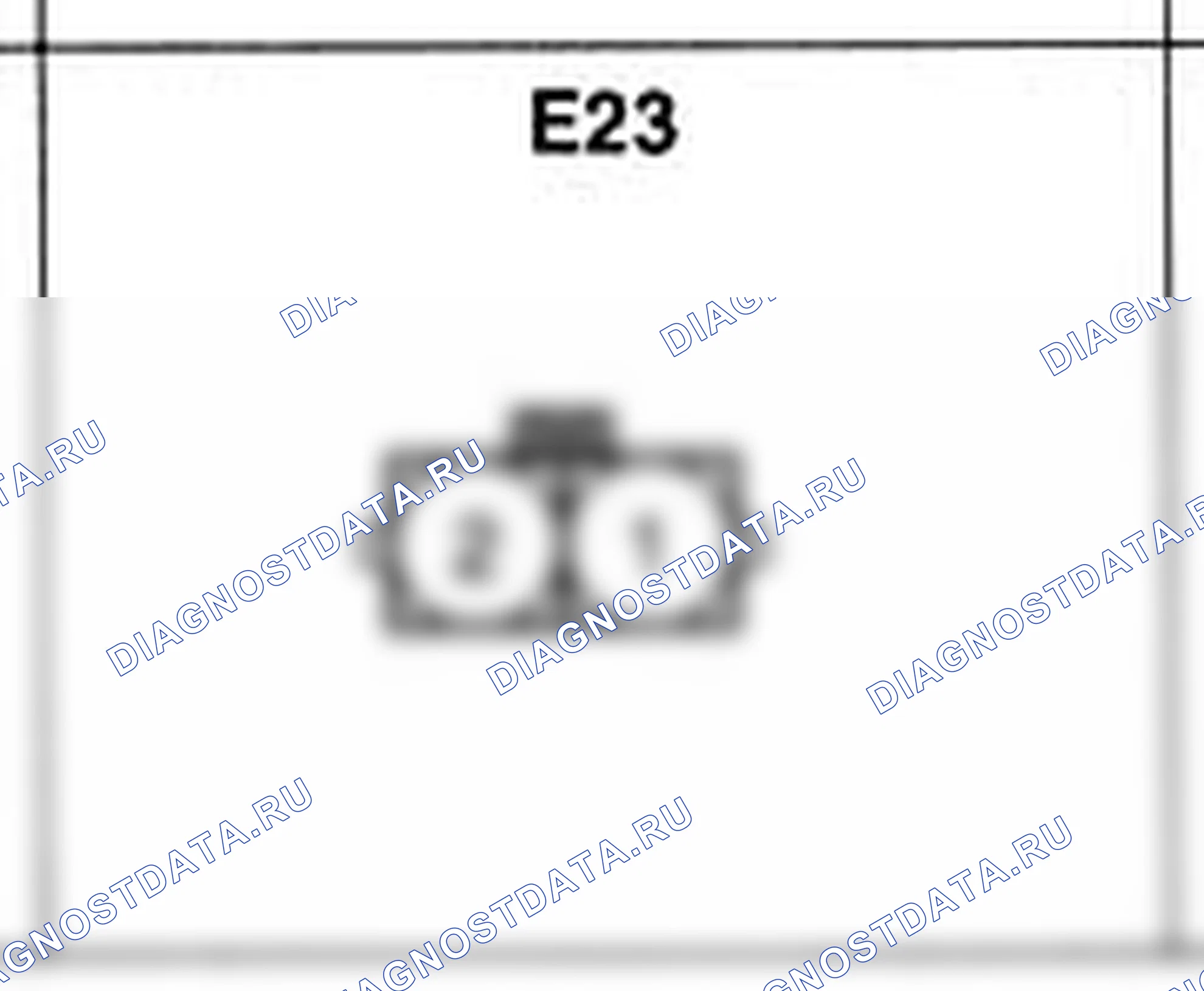 Распиновка разъёма E23 — жгута двигателя. Hyundai H-1 A1