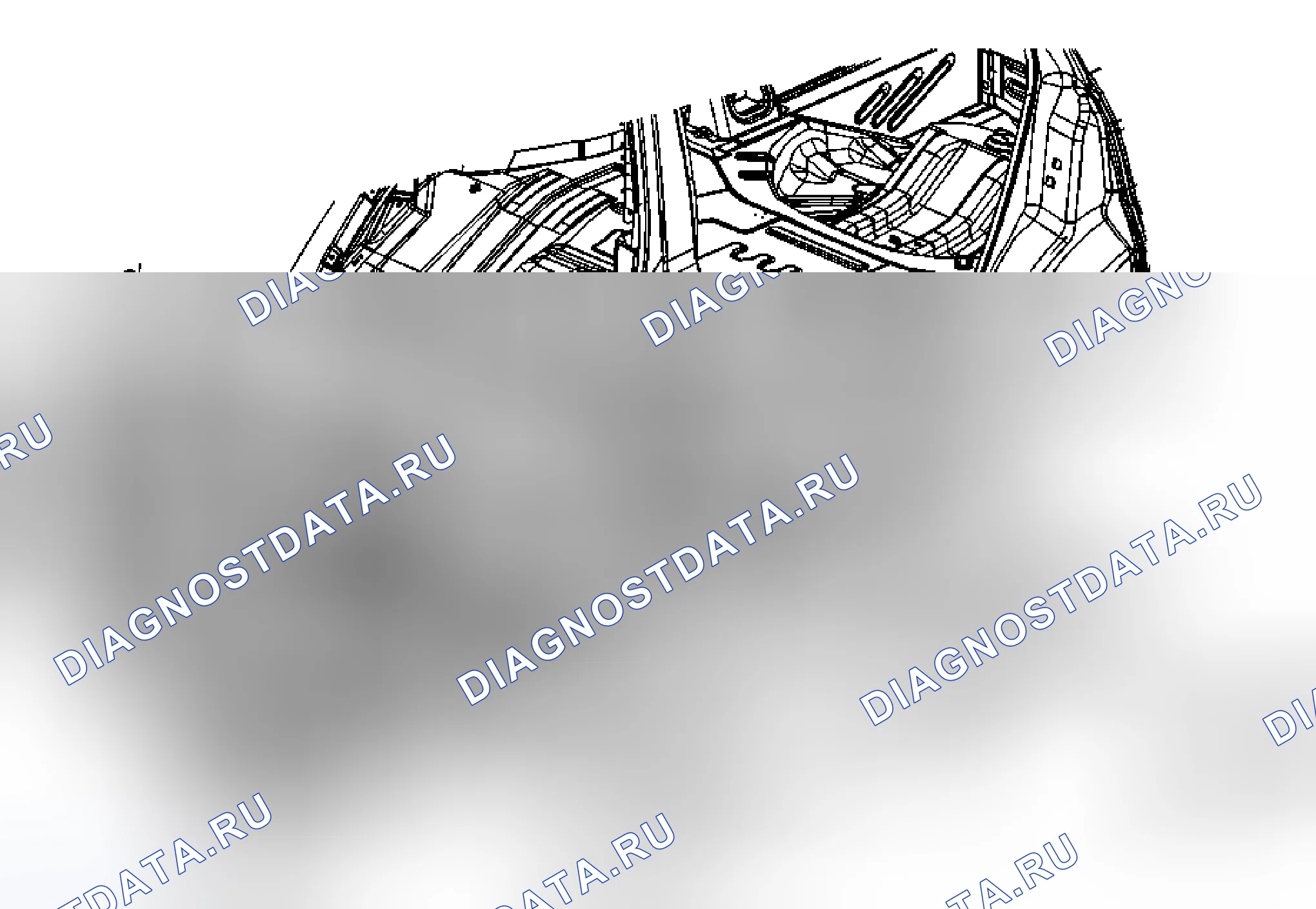 Рис. 59: Замена формовочной опоры панели коромысла. Kia Ceed JD рестайлинг