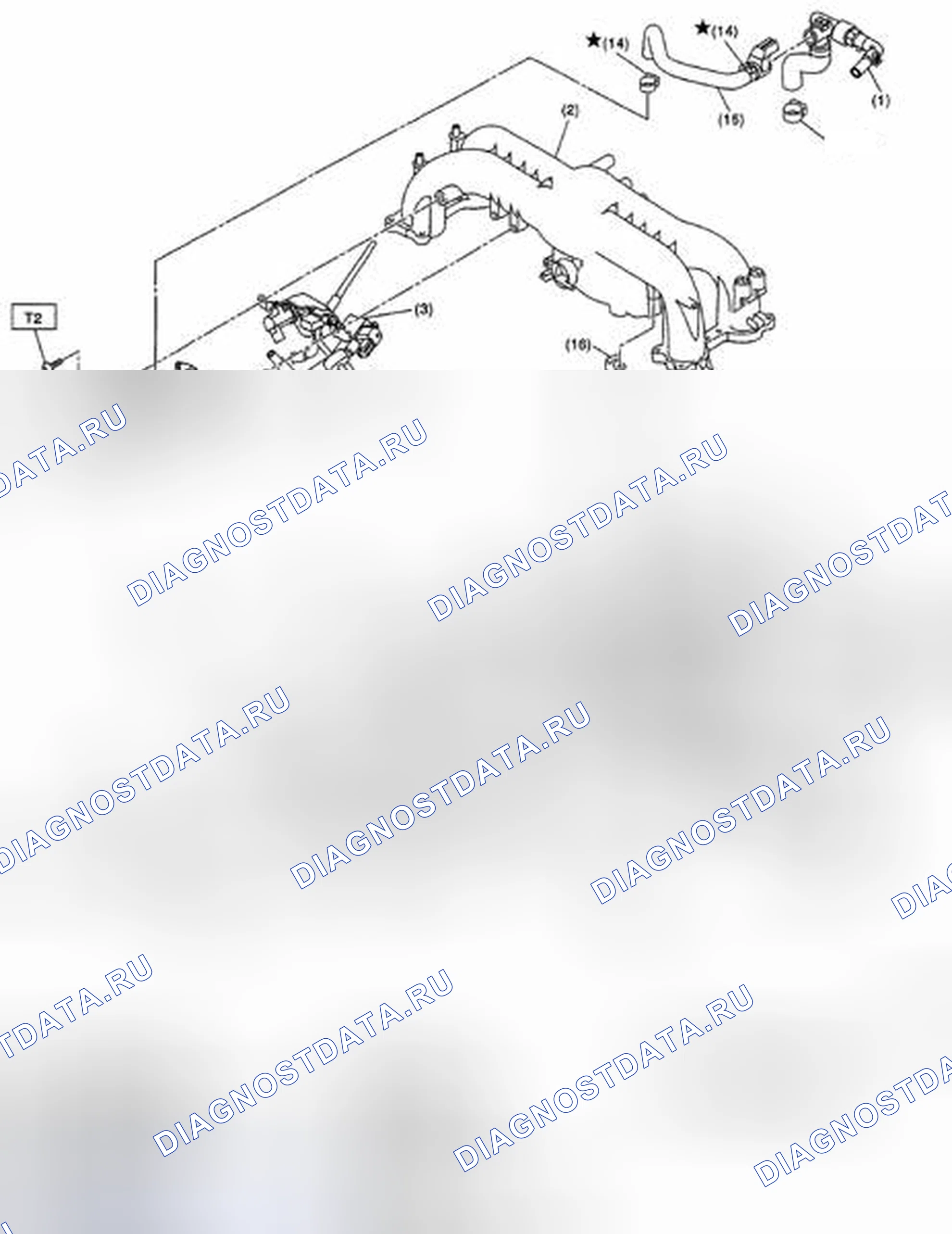Рис. 303: ВПУСКНОЙ КАНАЛ. Subaru Impreza GH