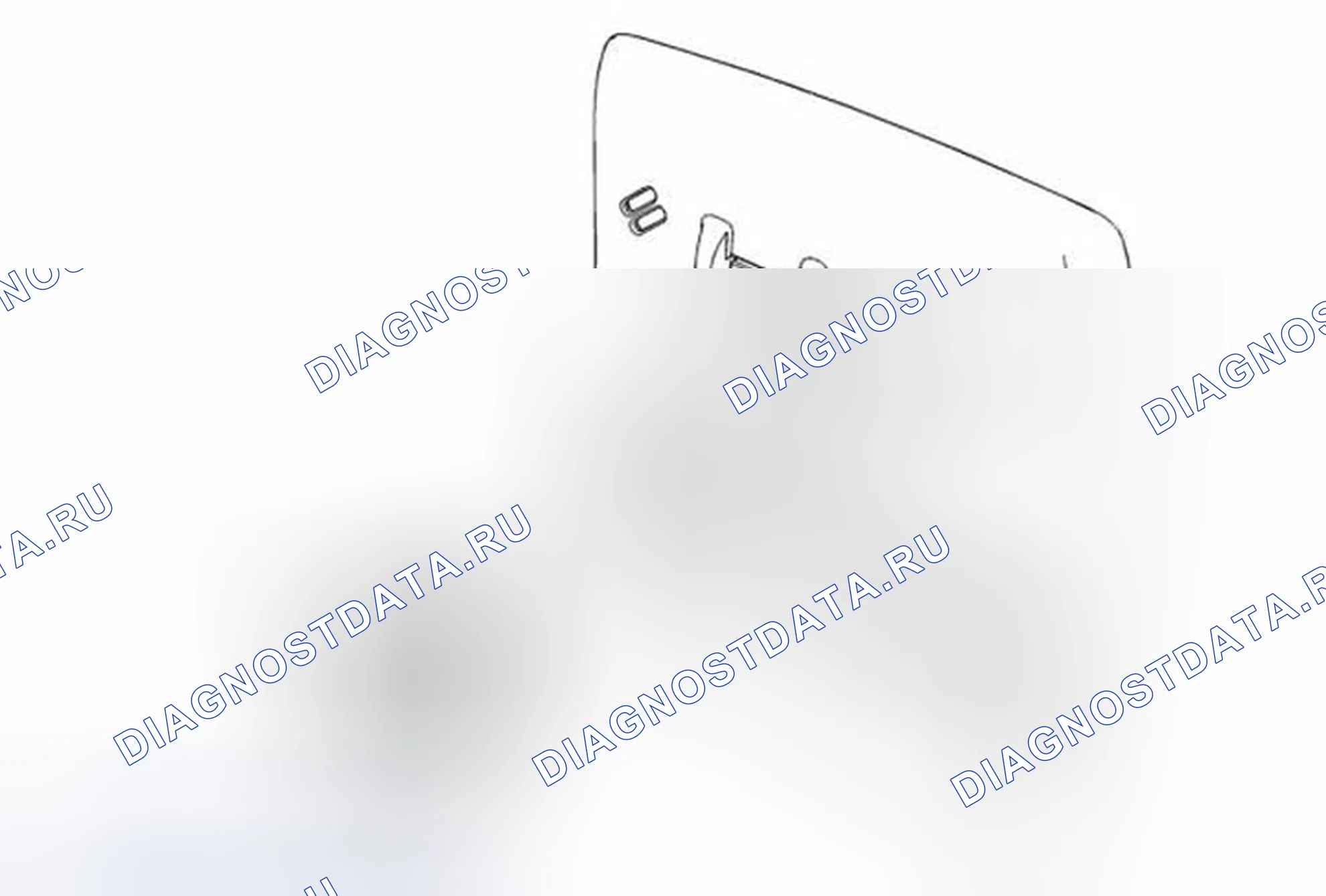 Рис. 11: Замена переключателя положения наклона люка. Buick Encore I