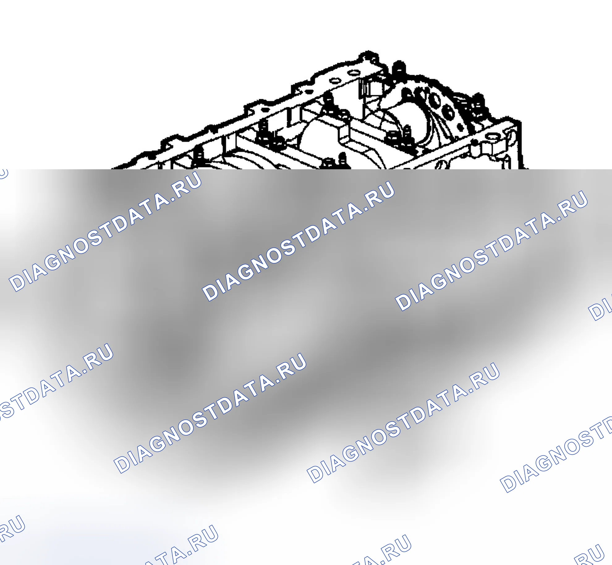Рис. 722: Измерение зазора главного подшипника. Chevrolet Silverado 2500 