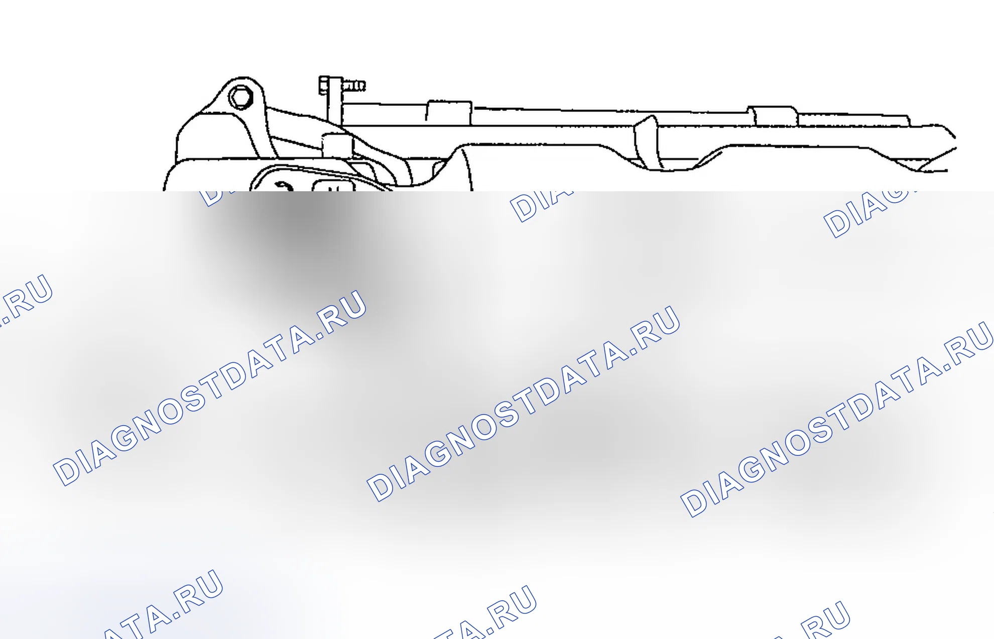 Рис. 121: Пункт 3: Примечание по демонтажу кабеля акселератора. Ford Explorer III