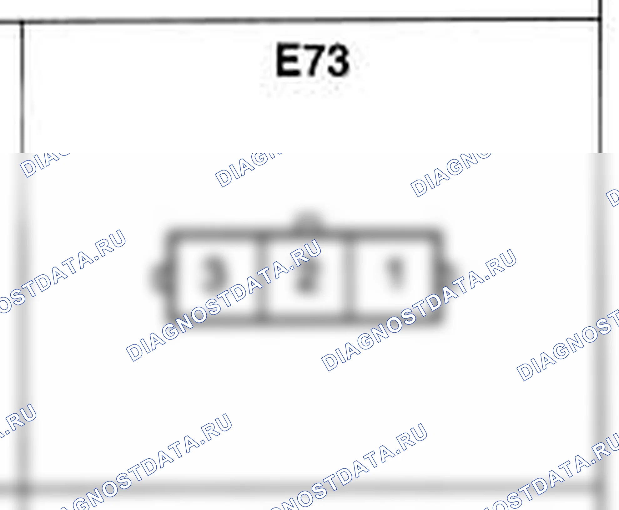 Распиновка разъёма E73 — жгута двигателя. Hyundai Atos MX