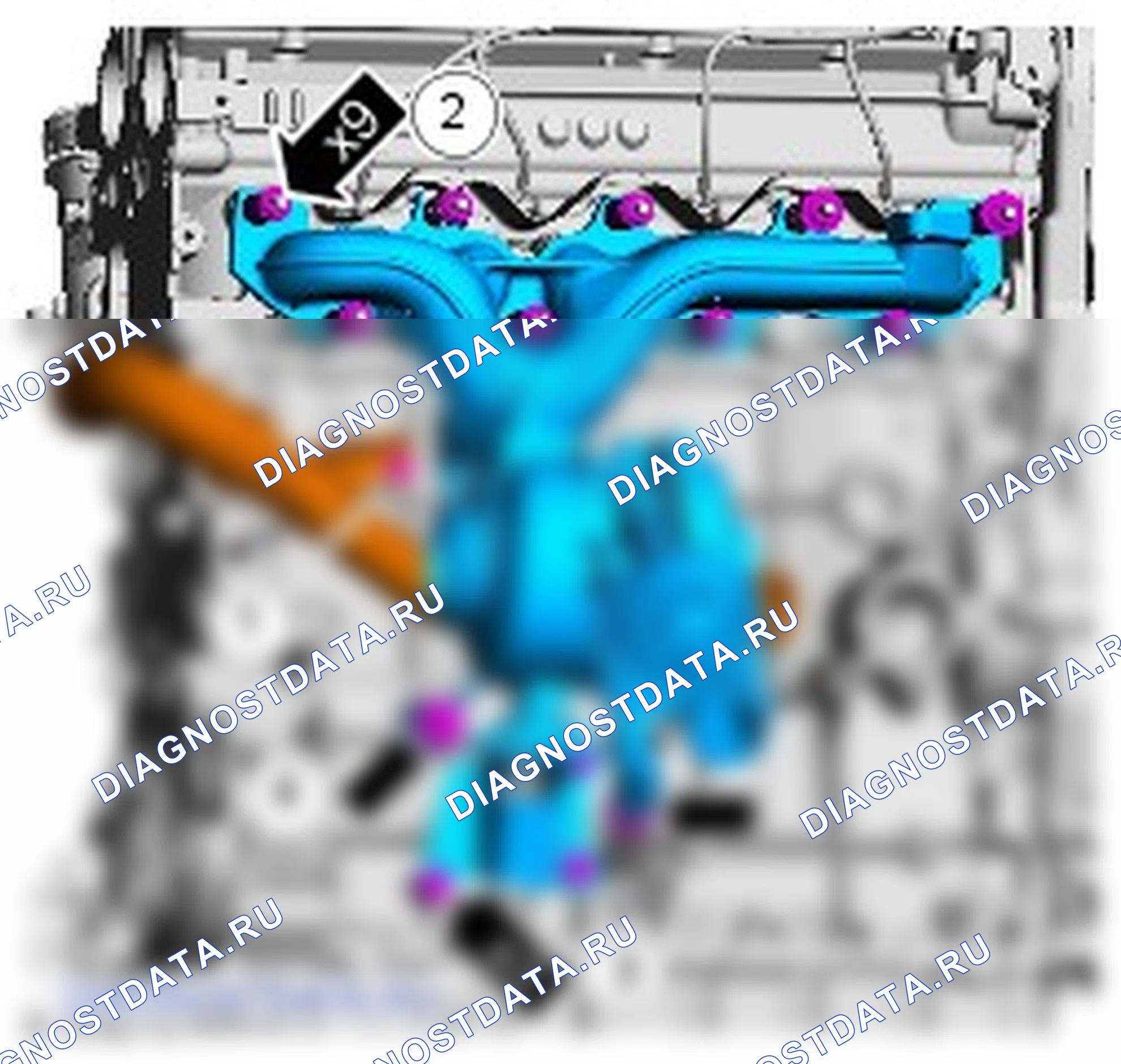 Как установить присоединяемые детали двигателя. Ford Kuga I