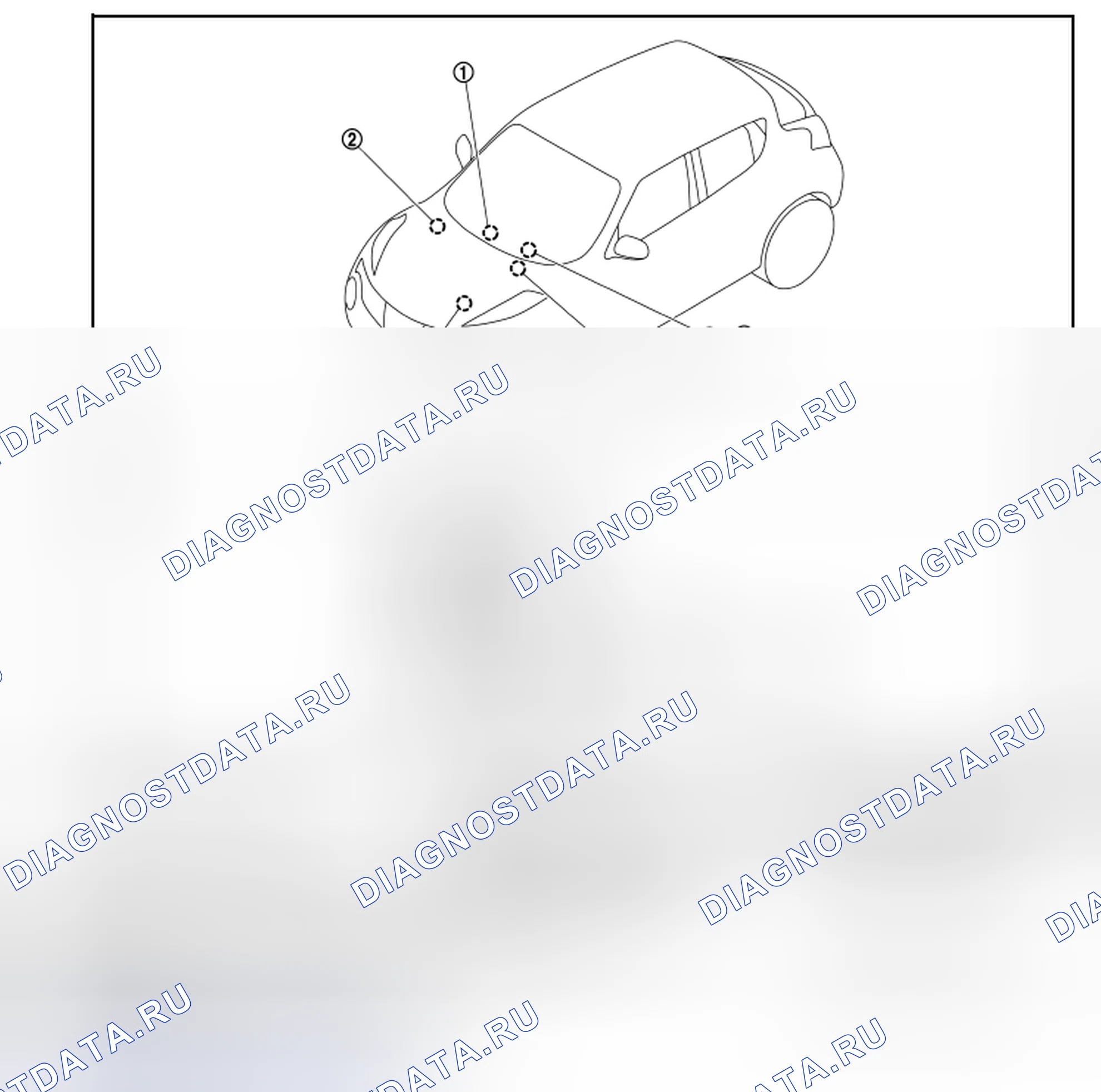 Рис. 6: Расположение компонентов. BMW 4 серия F32/F33 рестайлинг