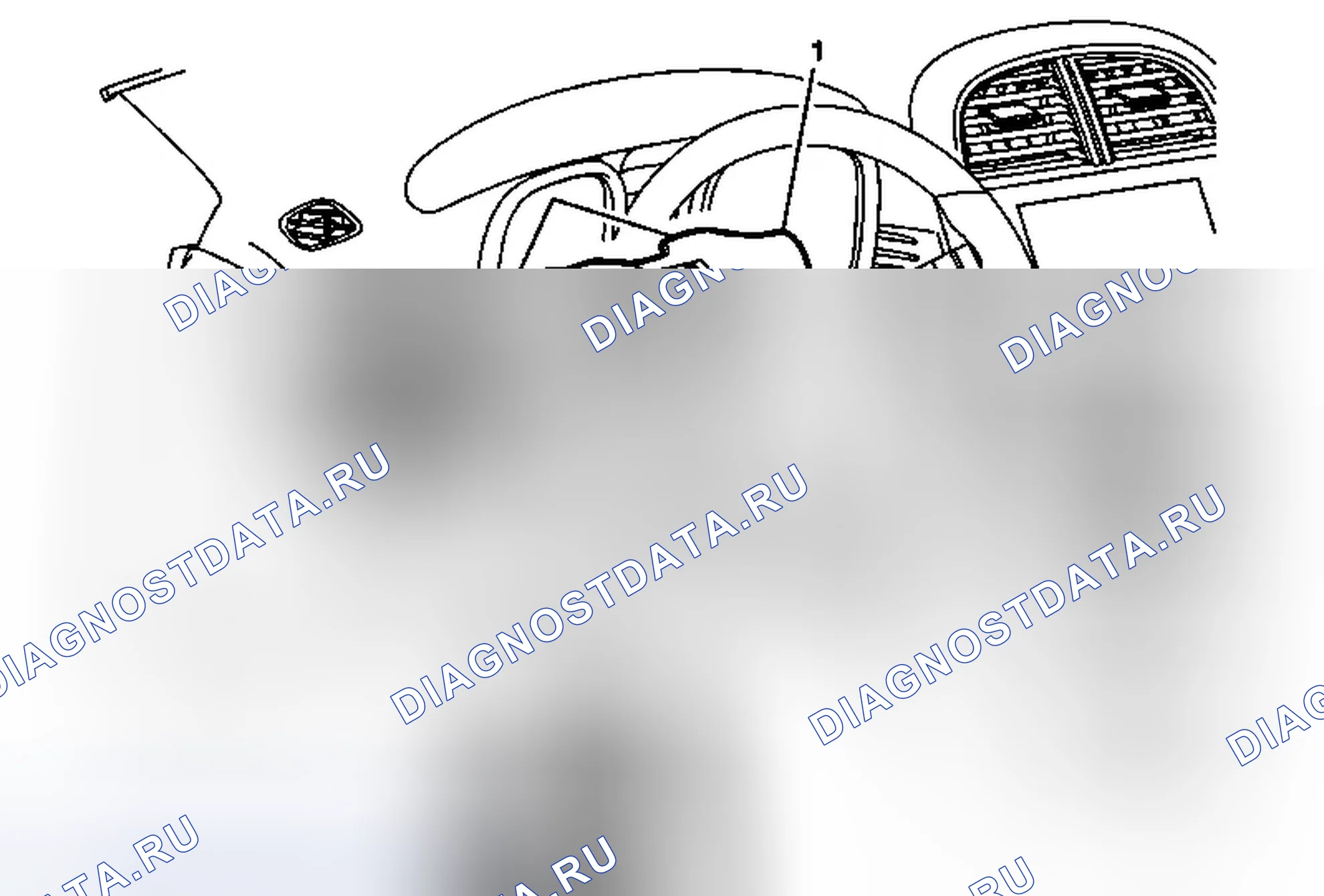 Рис. 51: Замена подушки коленного болта водителя приборной панели. Chevrolet Malibu VIII рестайлинг