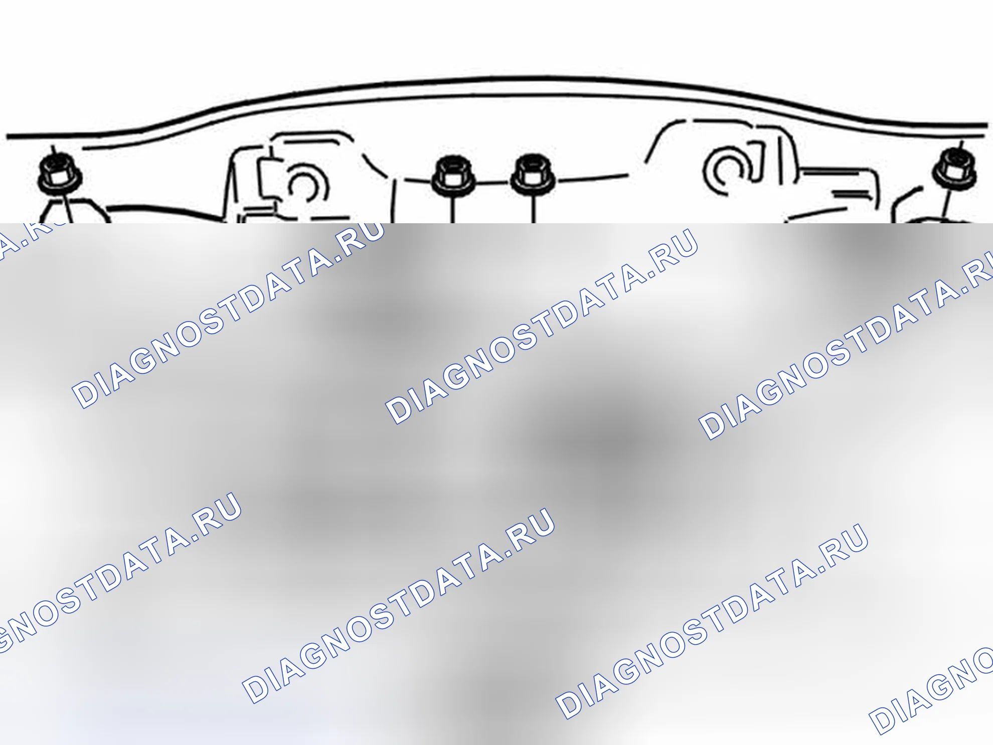 Рис. 415: СНЯТИЕ НАРУЖНОЙ РУЧКИ С ВЕРХНЕЙ ДВЕРИ БАГАЖНИКА. Volvo XC90 I