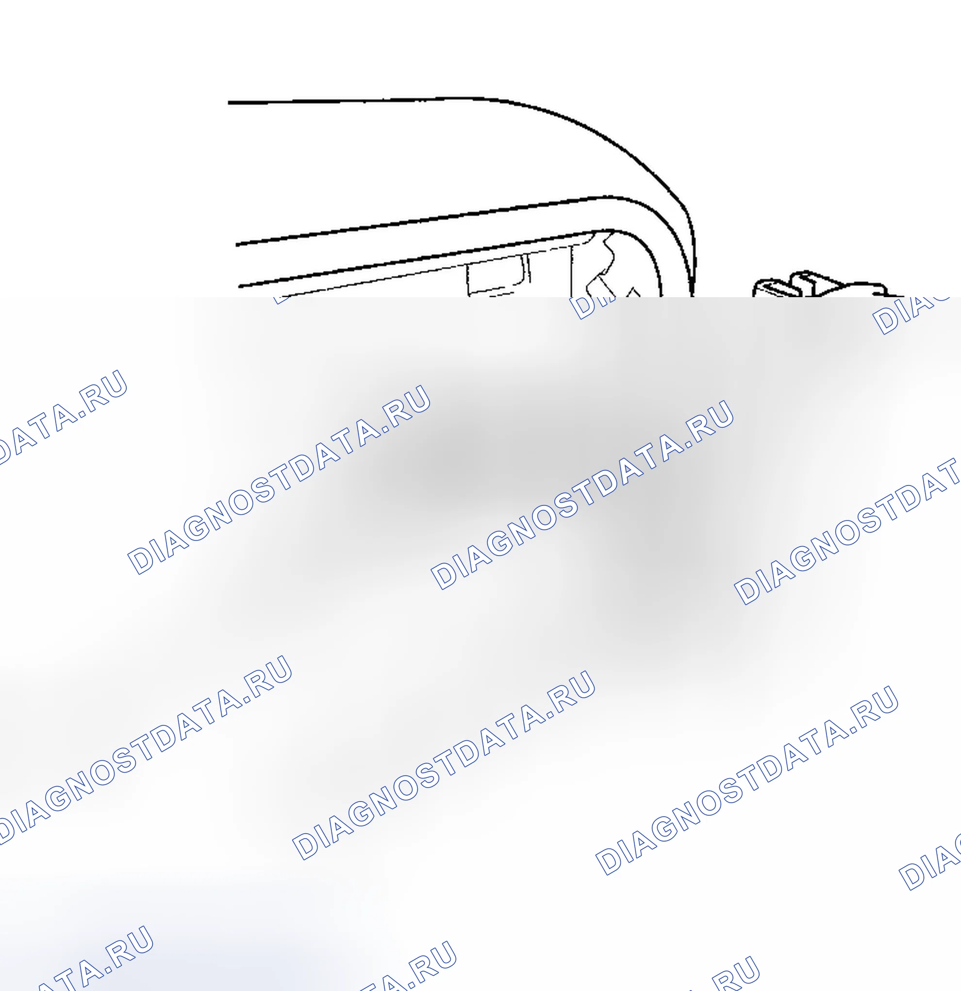Рис. 54: Пряжка ремня безопасности. Honda Accord VII рестайлинг