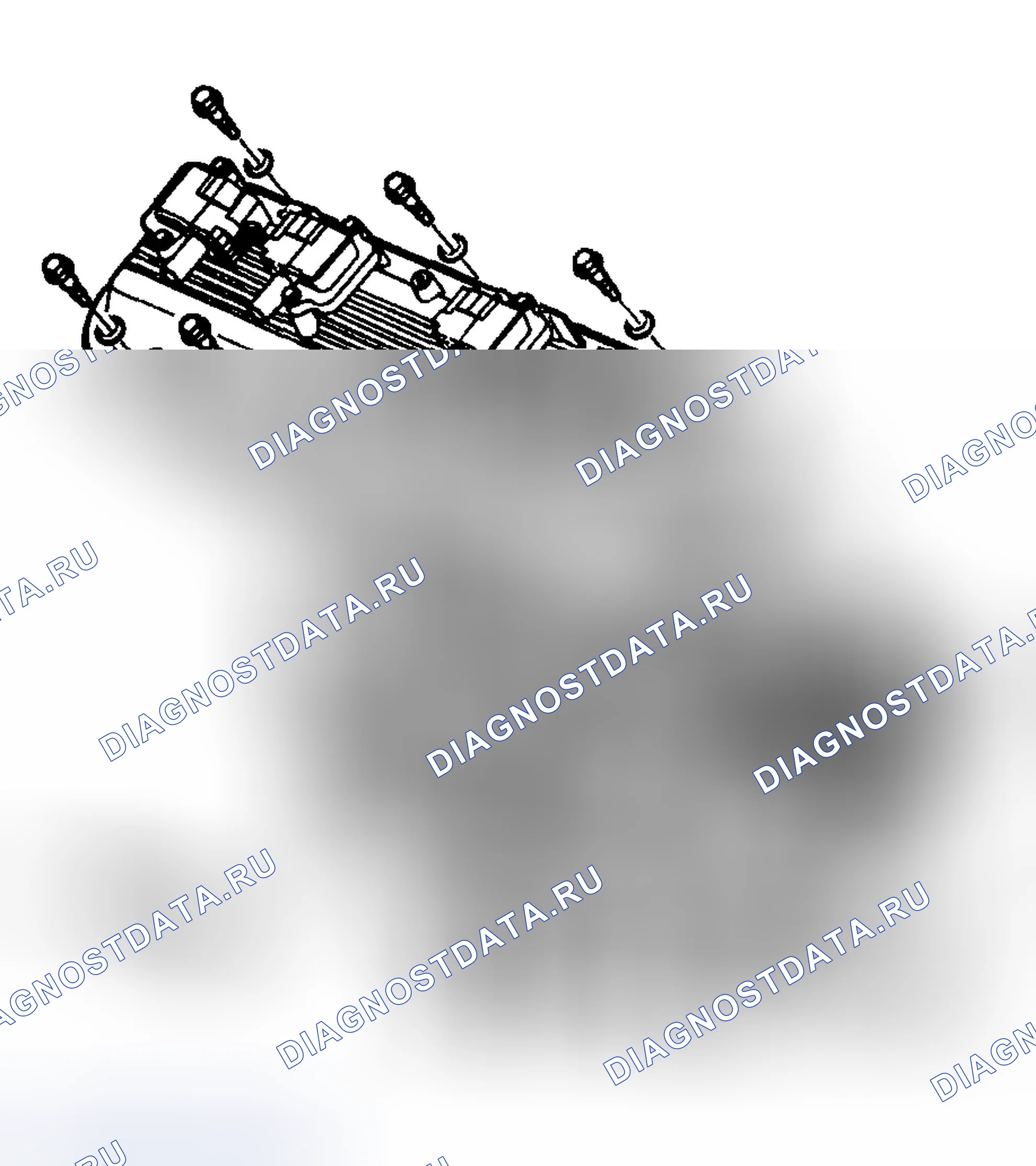 Рис. 1245: Снятие крышки коромысла клапана - справа. Chevrolet Silverado 2500 