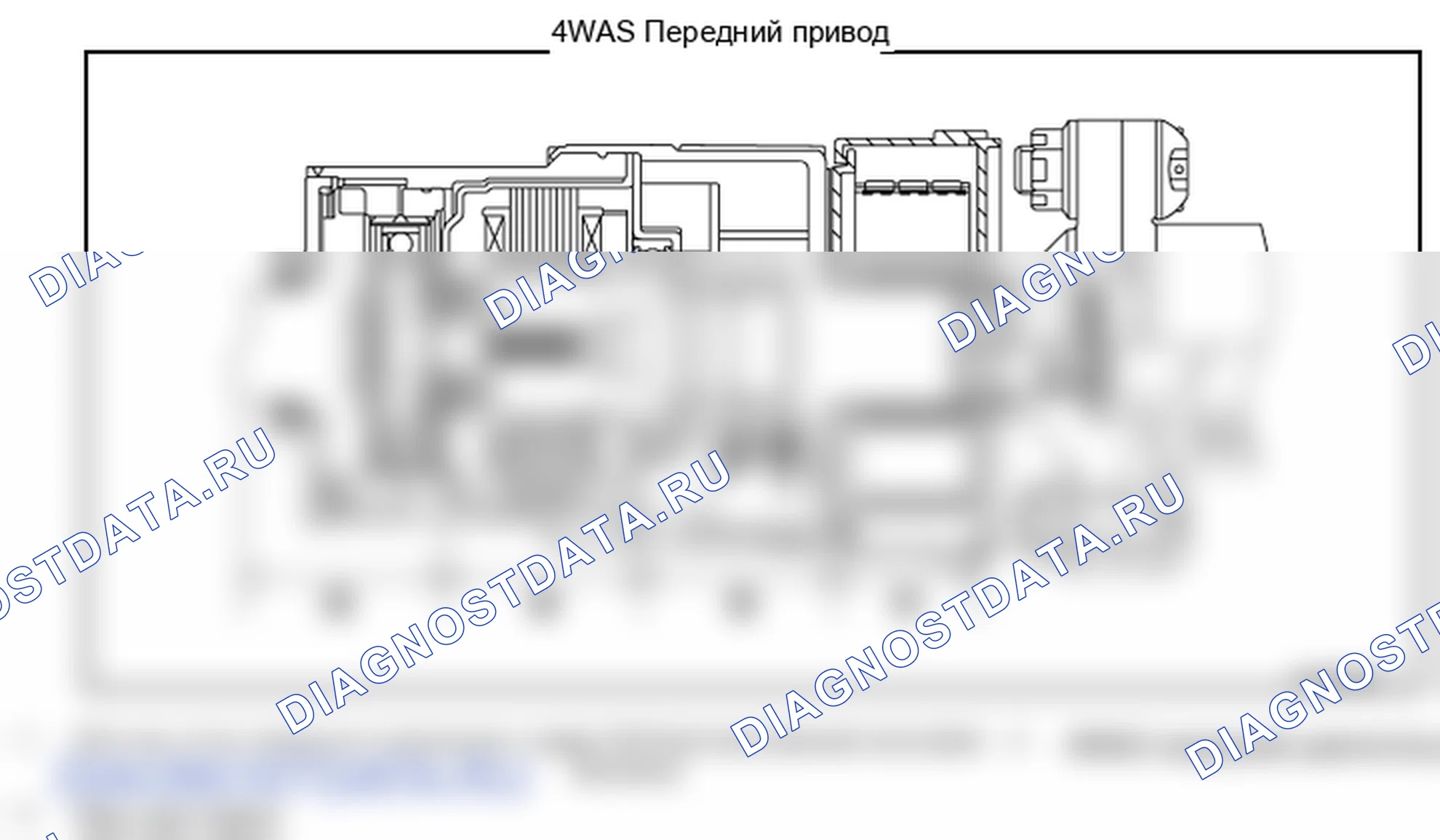 Рис. 107: 4WAS СИСТЕМА: Вид в разрезе. Infiniti M37 IV
