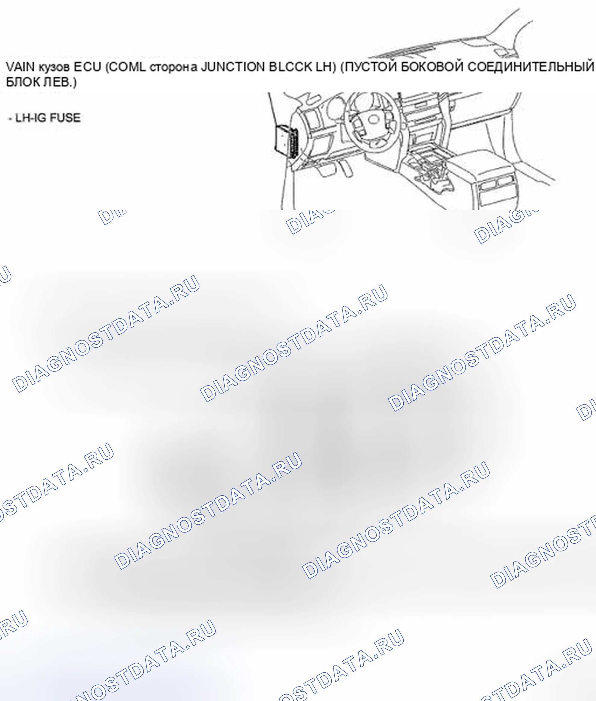 Рис. 1: РАСПОЛОЖЕНИЕ ДЕТАЛЕЙ. Toyota Land Cruiser 200