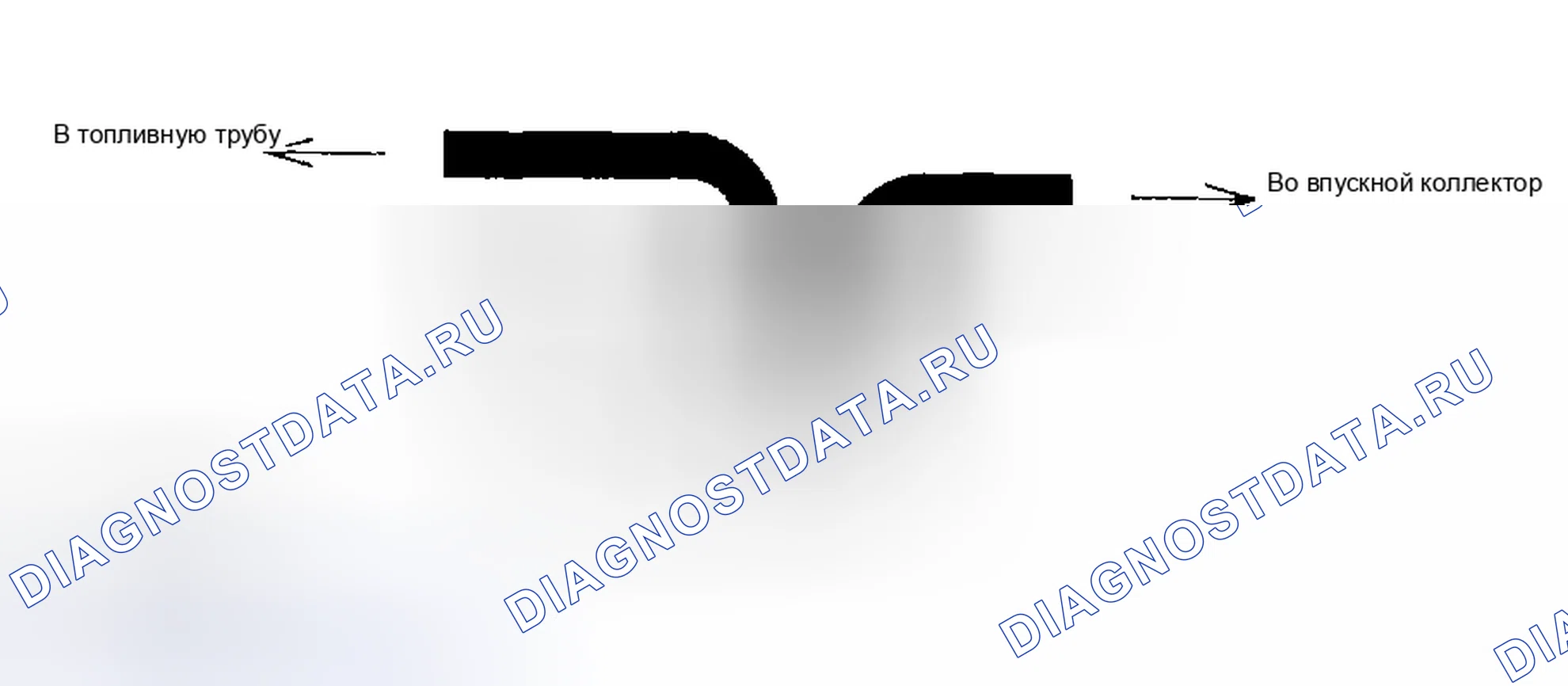Рис. 259: Подсоединение испарительных шлангов. Subaru Impreza GD/GC/GG