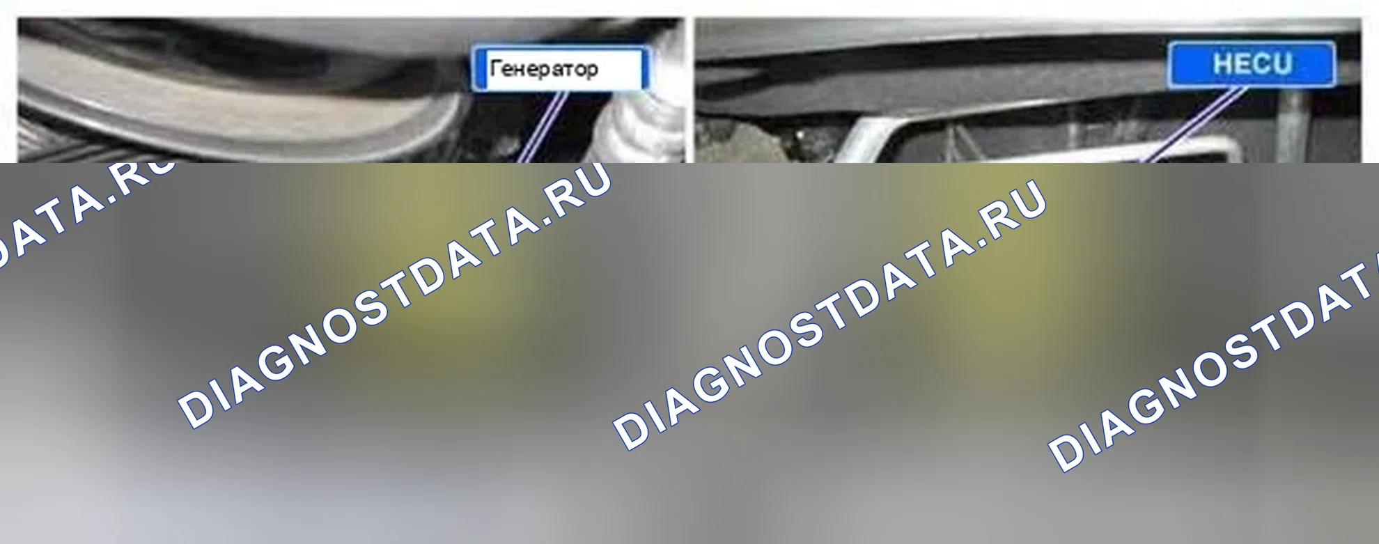 Рис. 80: Расположение компонентов. Hyundai Tucson II