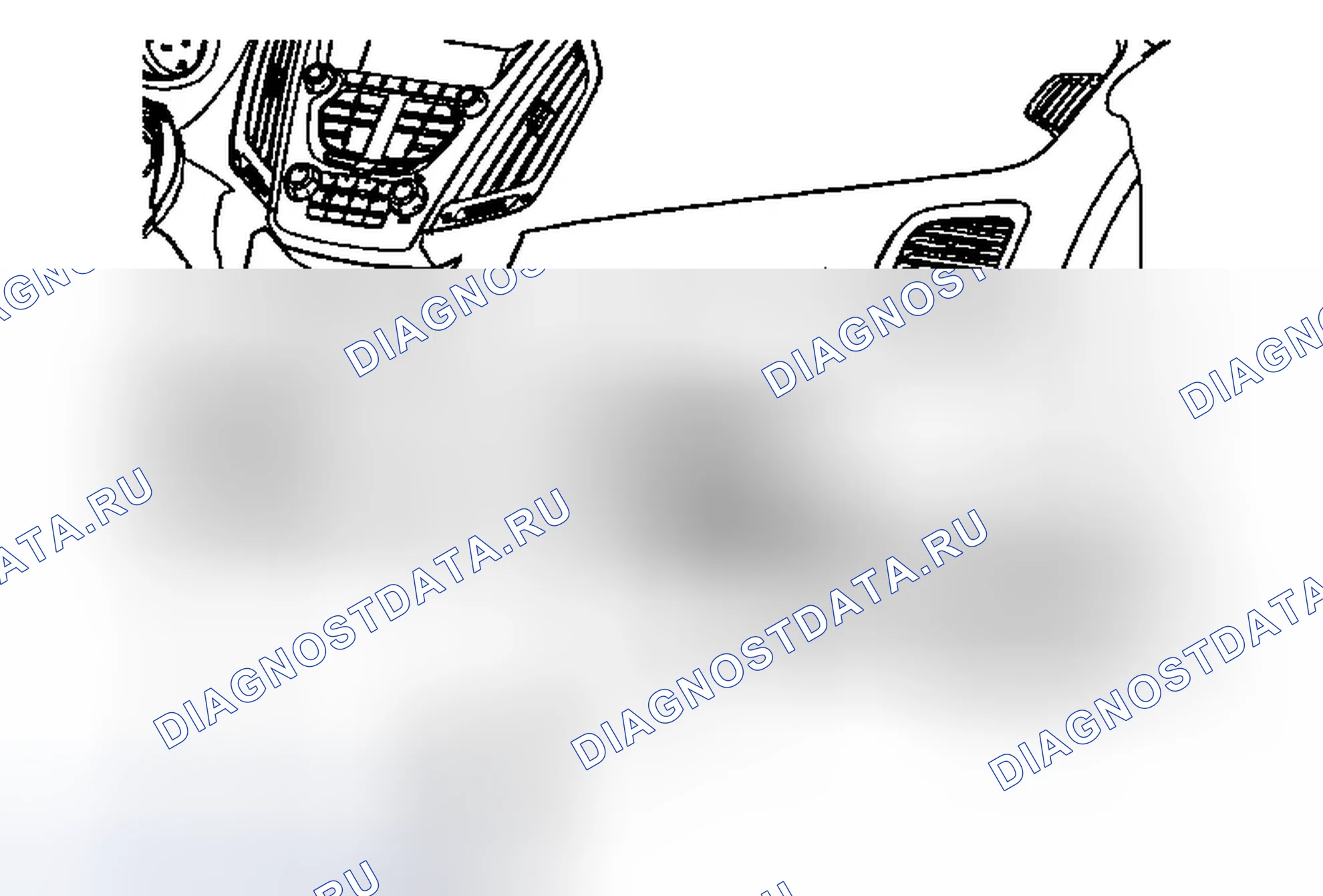Рис. 57: Замена панели изолятора приборной панели - правая сторона (рельеф). Chevrolet Equinox II