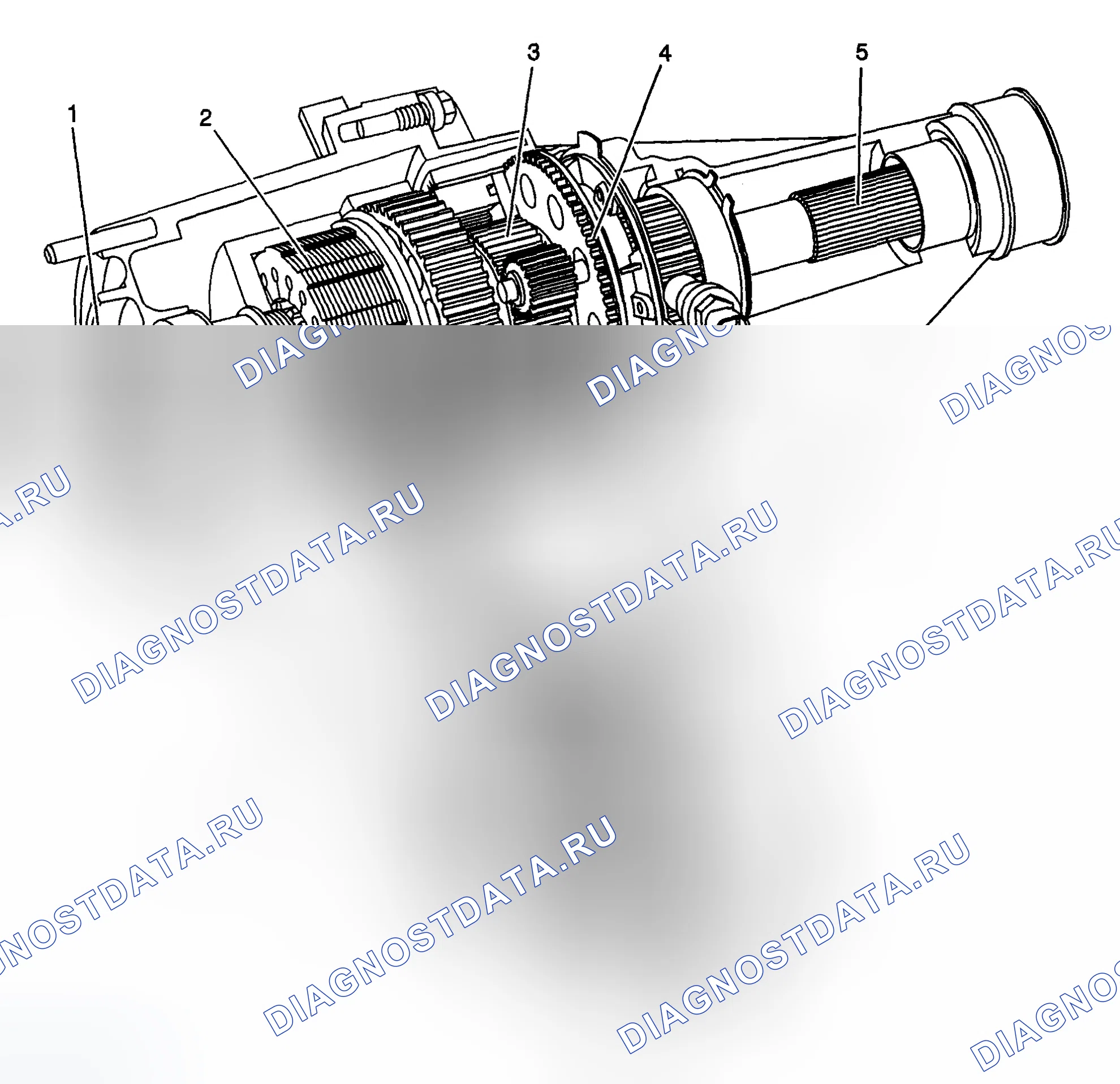 Рис. 440: Описание и работа раздаточной коробки. Chevrolet Silverado 1500 HD 