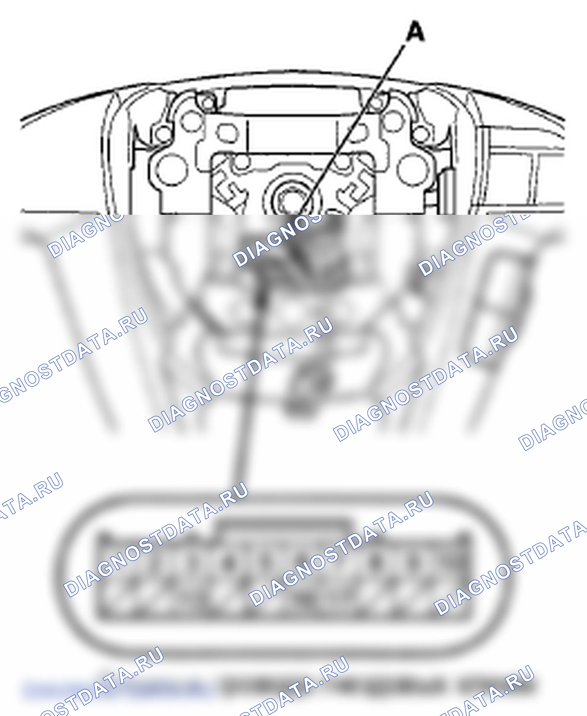 Рис. 28: Тест / замена многоинформационного коммутатора. Honda Pilot II